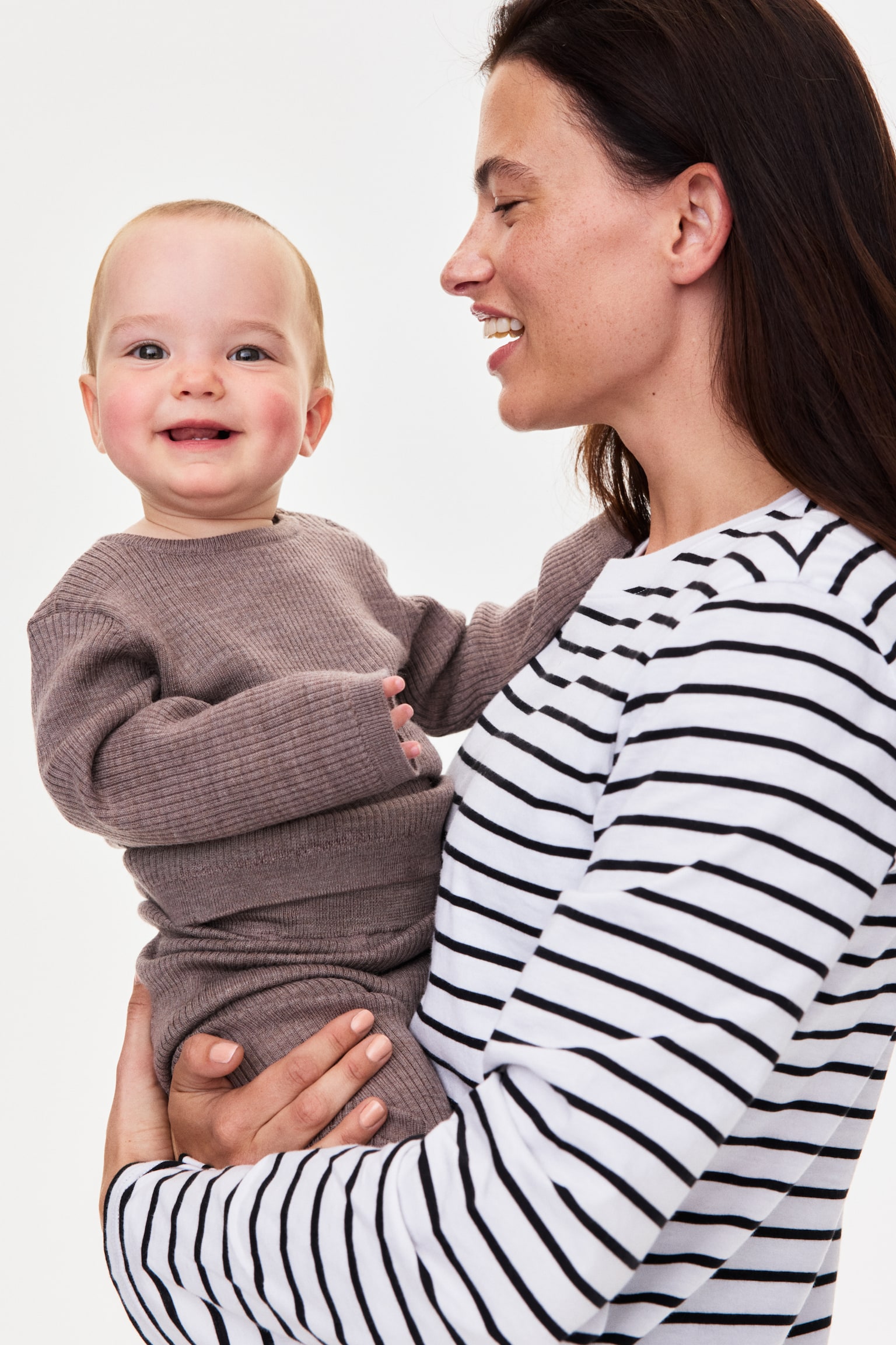 MAMA Camisola de amamentação em algodão - Branco/Riscas/Branco/Riscas vermelhas/Branco/Riscas pretas/Preto/Branco - 6