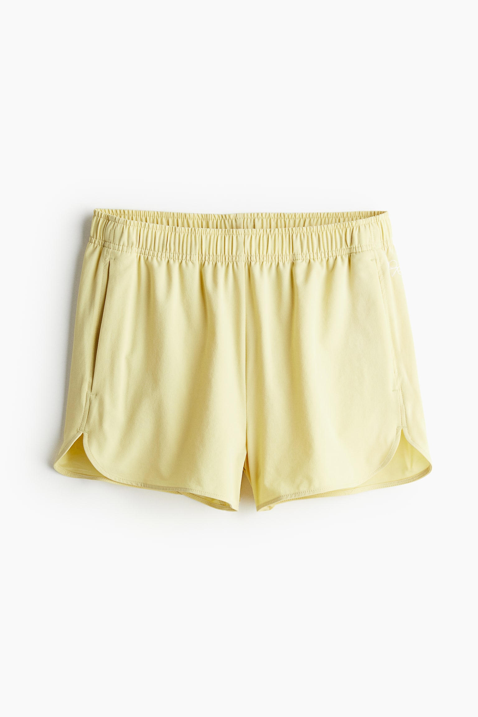 Sports shorts in DryMove™ - Yellow/Steel blue - 2