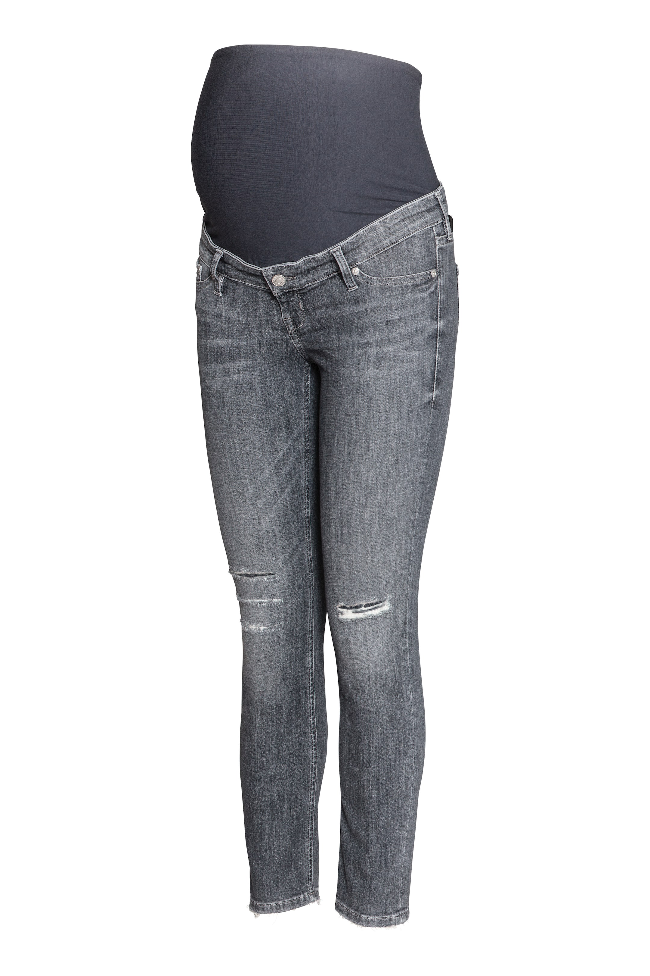 View larger image: MAMA Skinny Ankle Jeans - Grey denim - Ladies | H&M GB 1