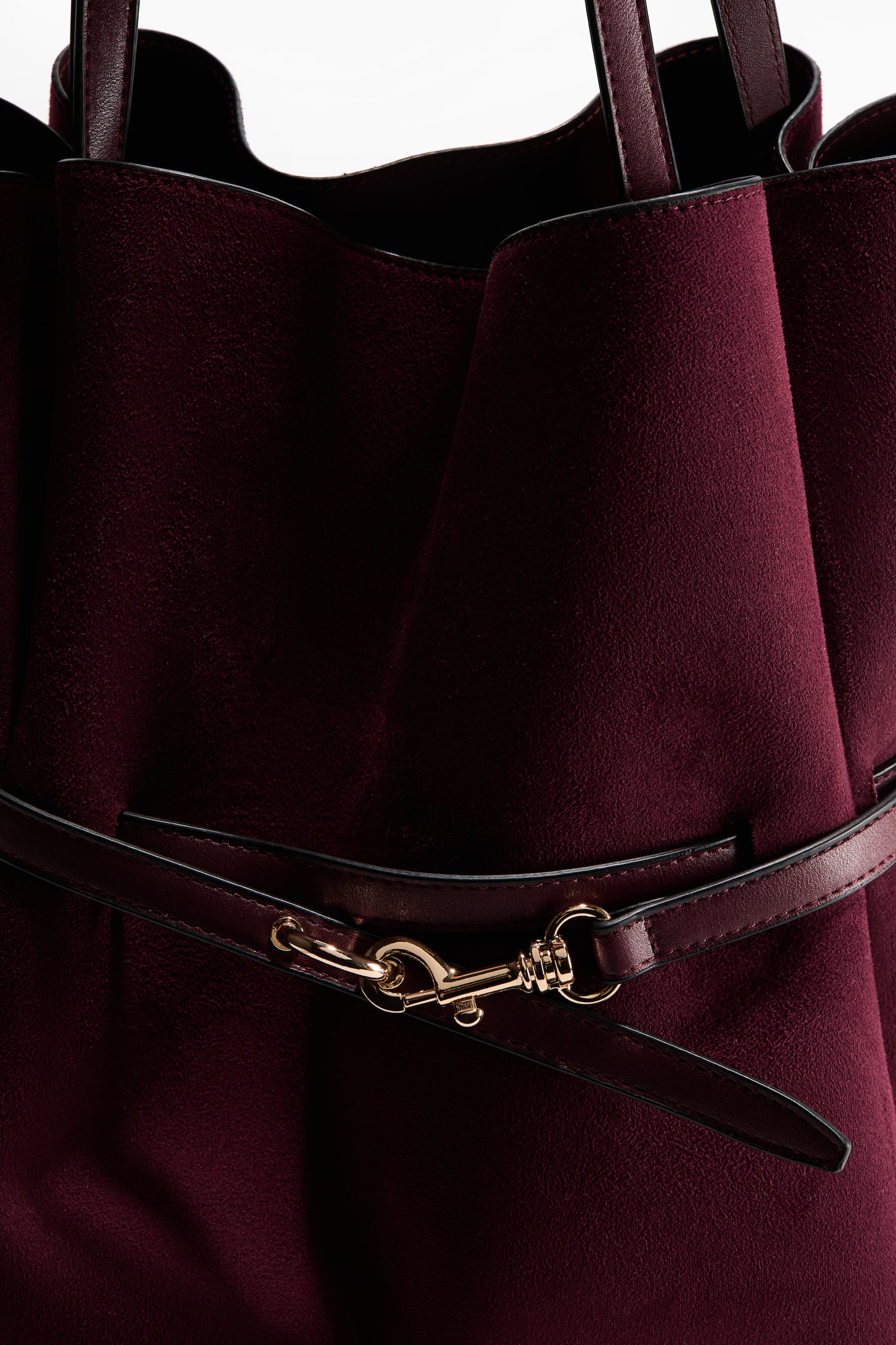 Tote bag - Burgundy/Dark khaki green - 4