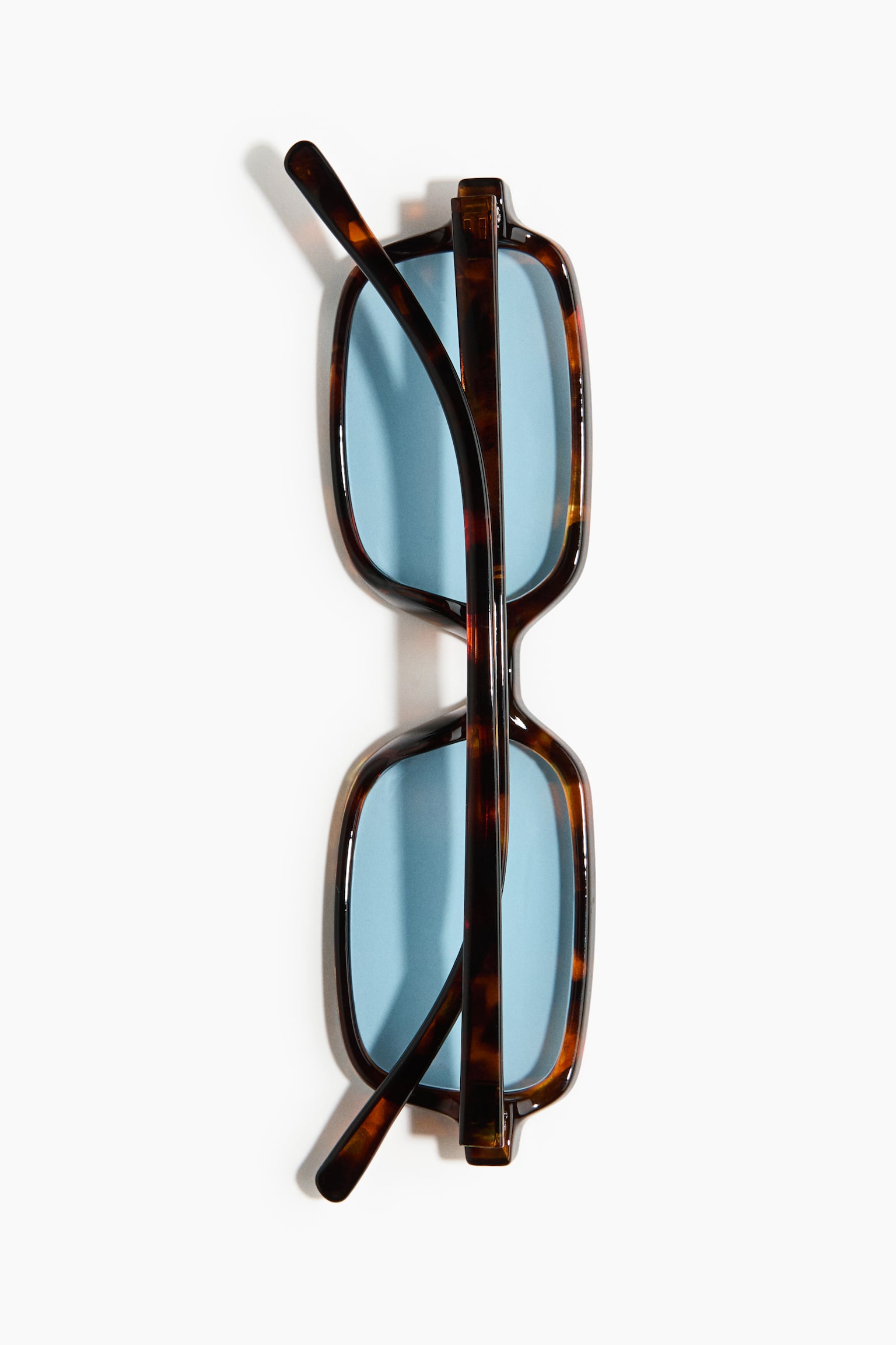 Женские солнцезащитные очки H&M Rectangular Sunglasses, цвет: Коричневый / Черепаховый — фото 2