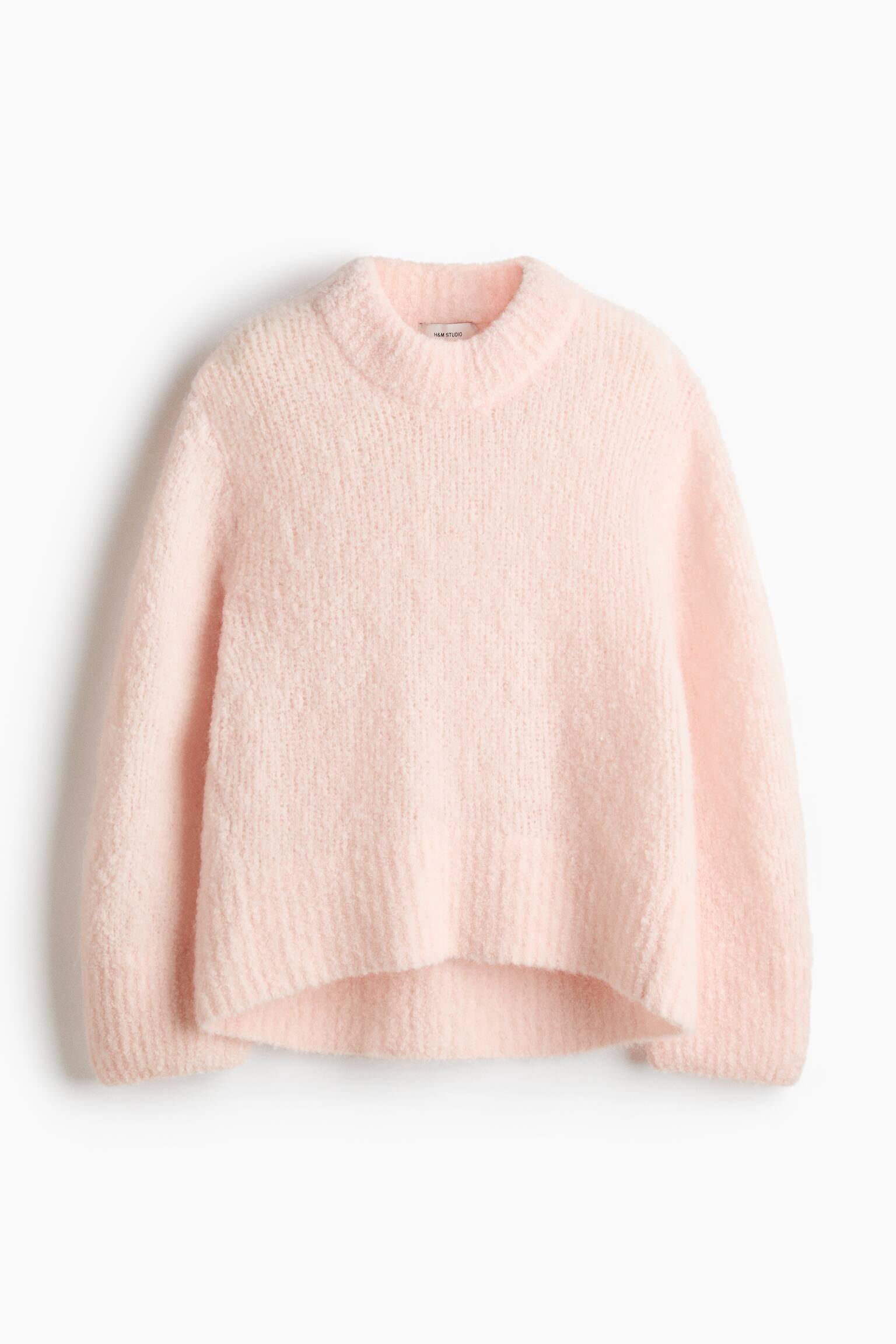 Pull en mohair mélangé - Rose poudré