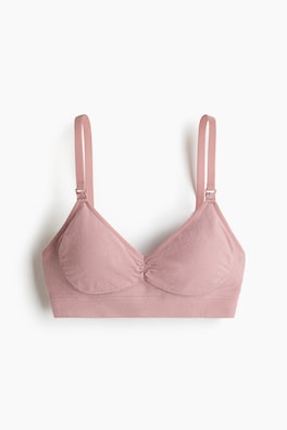 MAMA Vadderad amnings-bh i bomullsmix Seamless