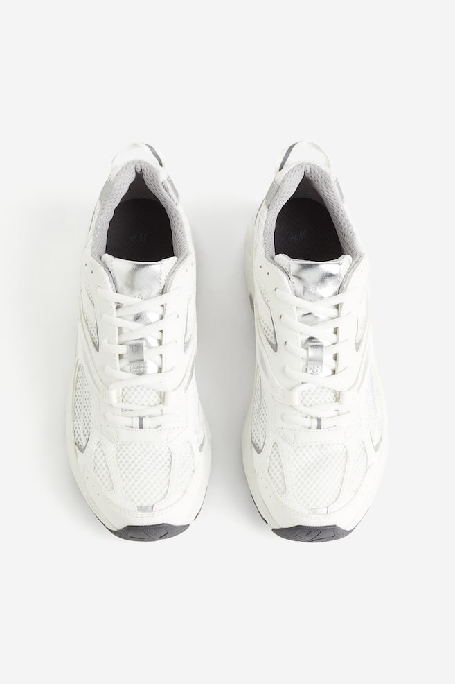 Masywne buty sportowe - Biały - 4