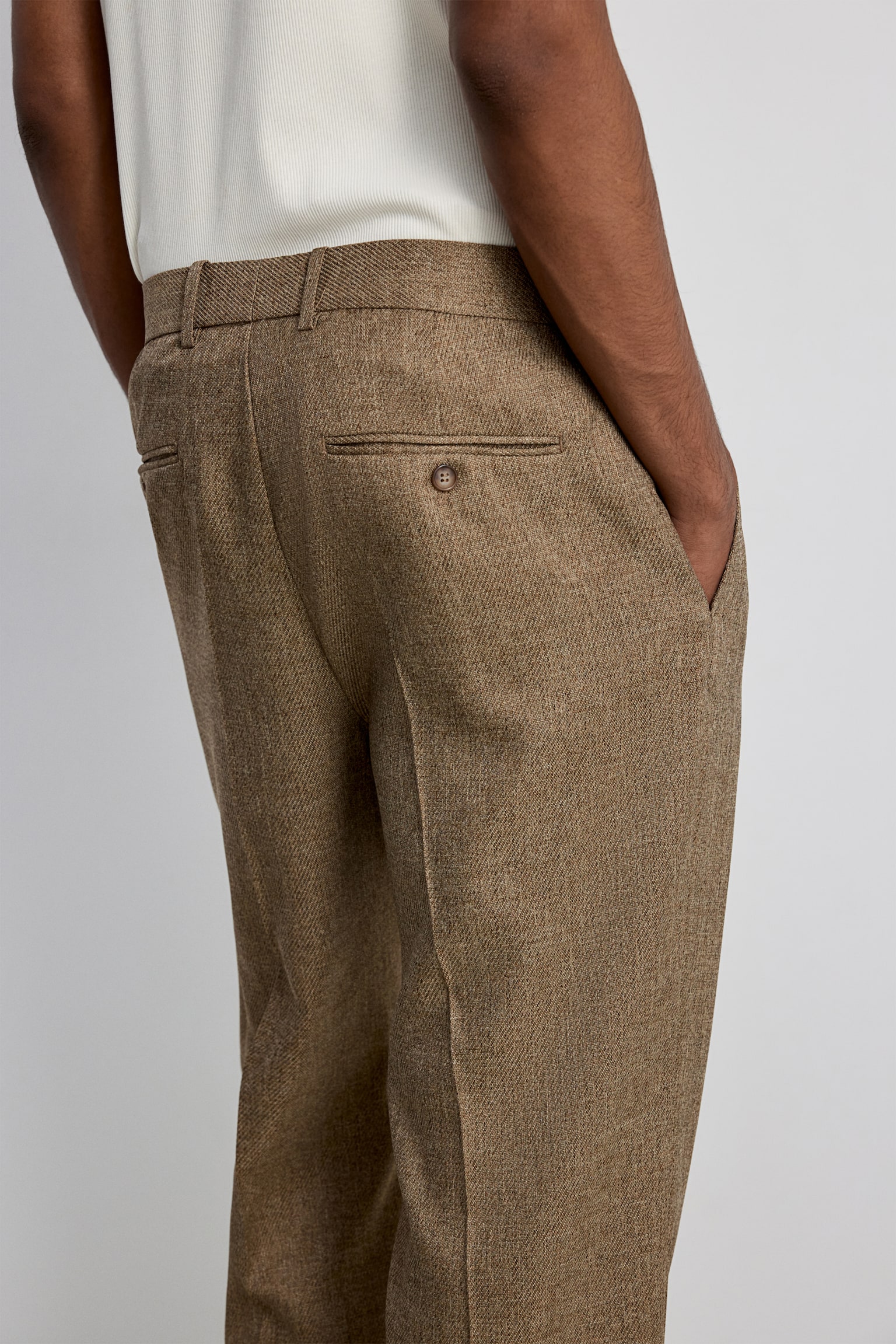 Loose Fit Tailored trousers - Brown - 7