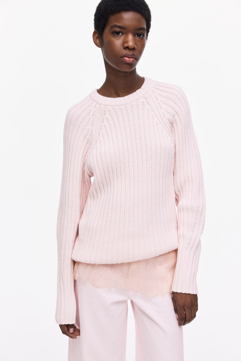 Rib-knit jumper
