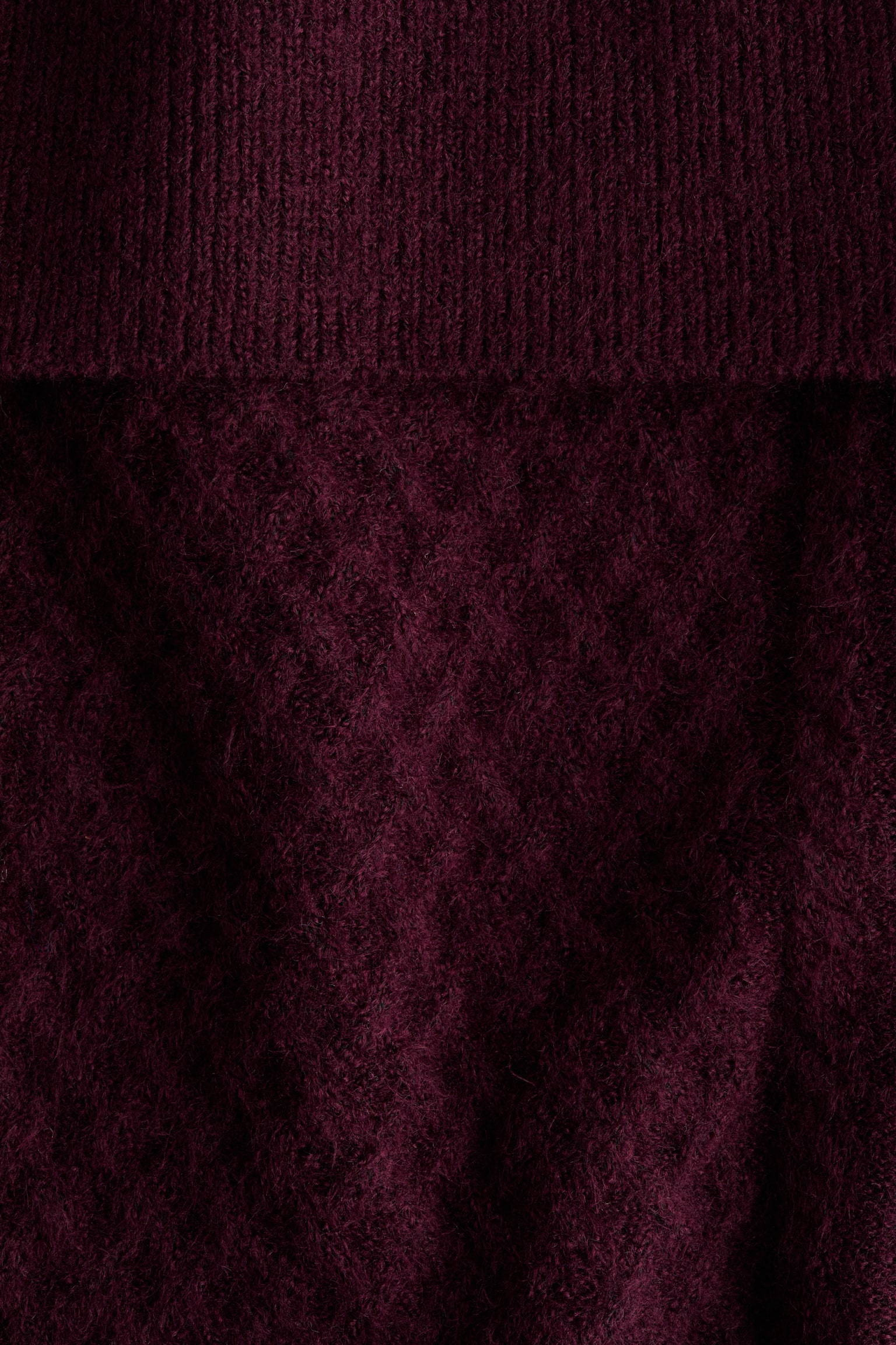 Suéter a los hombros - Rojo ciruela/Beige jaspeado claro/Rosa claro/Gris jaspeado - 4