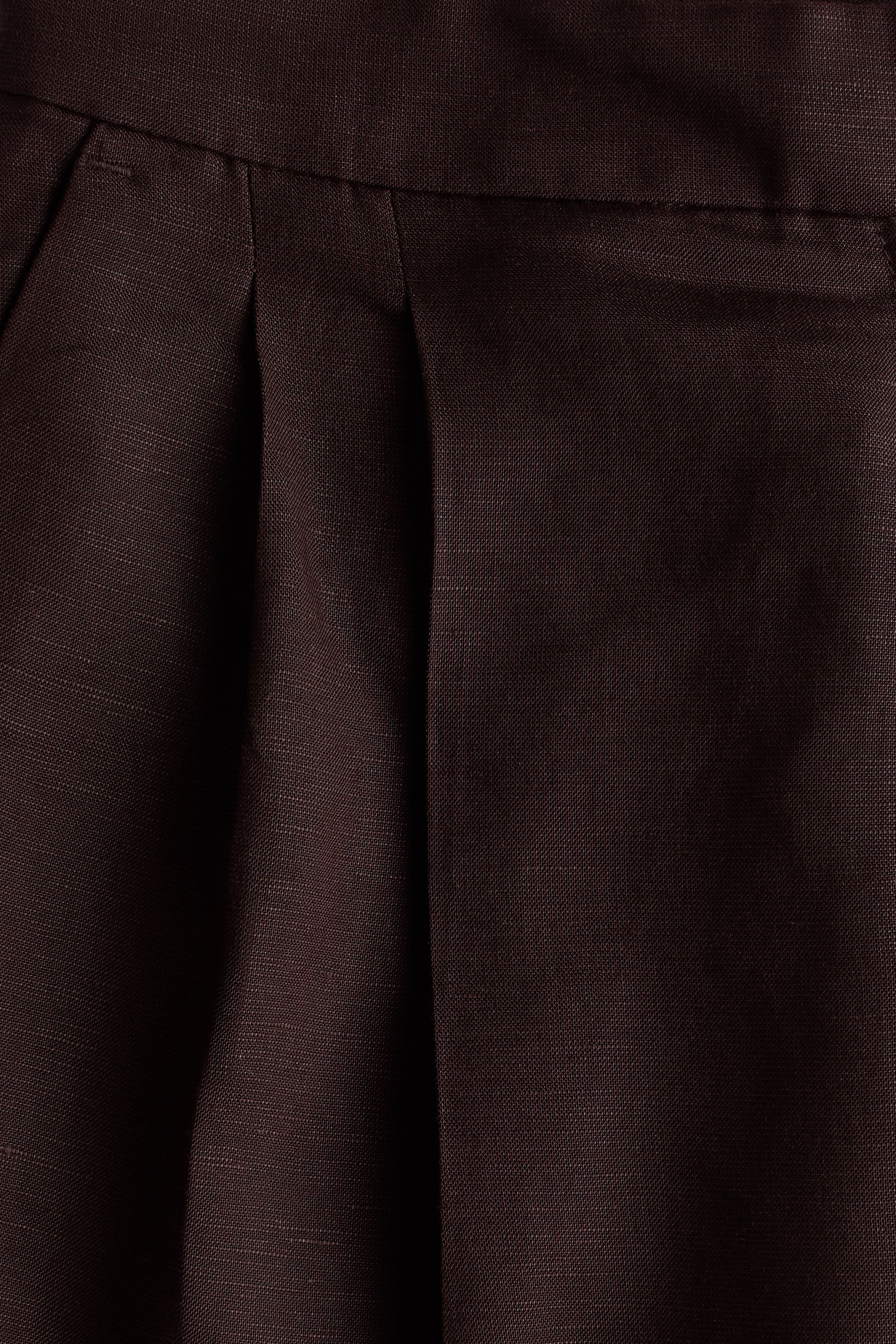 Linen-Blend Bermuda Shorts