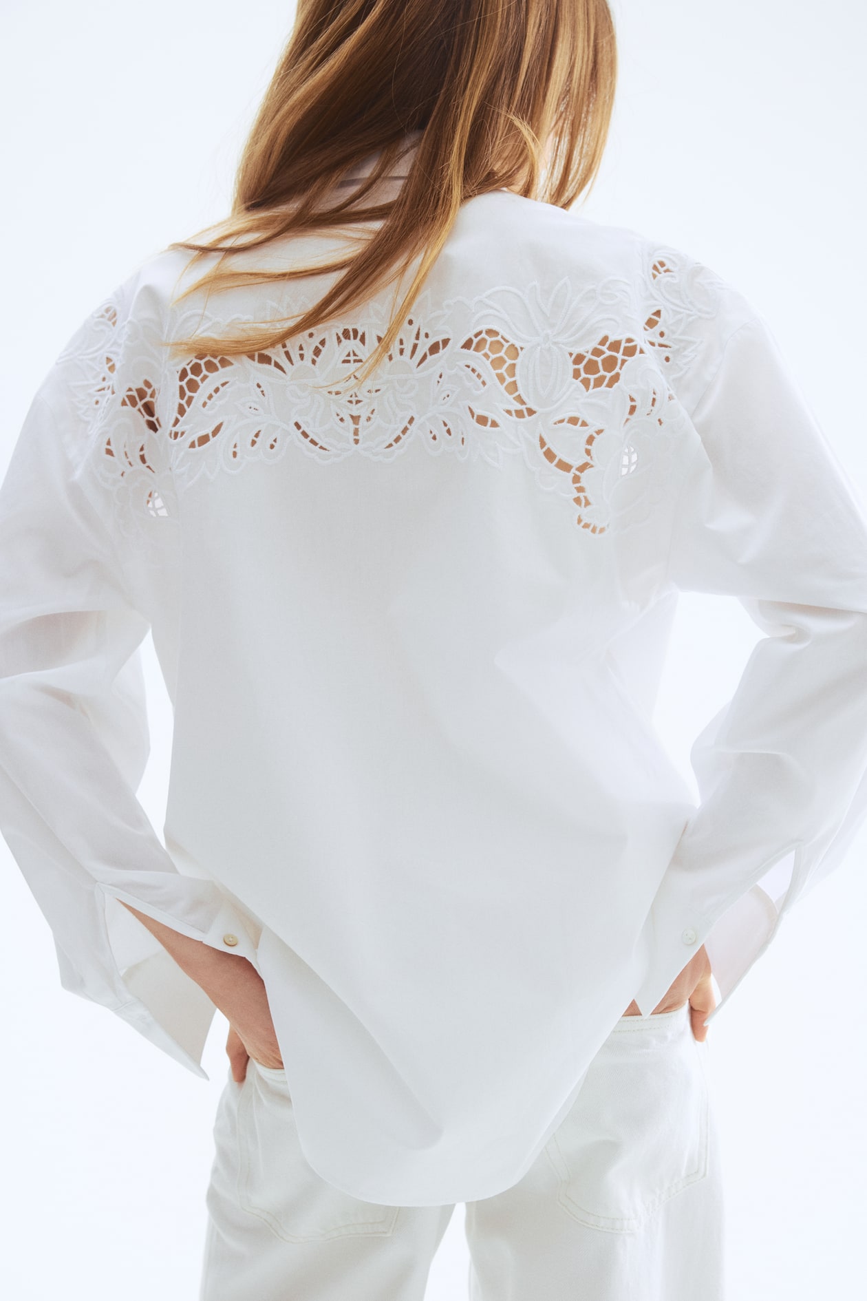 Eyelet-Embroidered Cotton Shirt - image 5