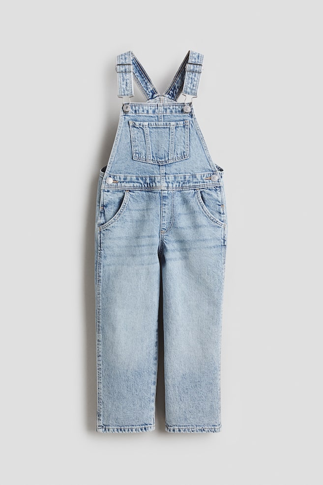 Latzhose aus Denim - Helles Denimblau/Denimblau/Helles Denimblau - 1