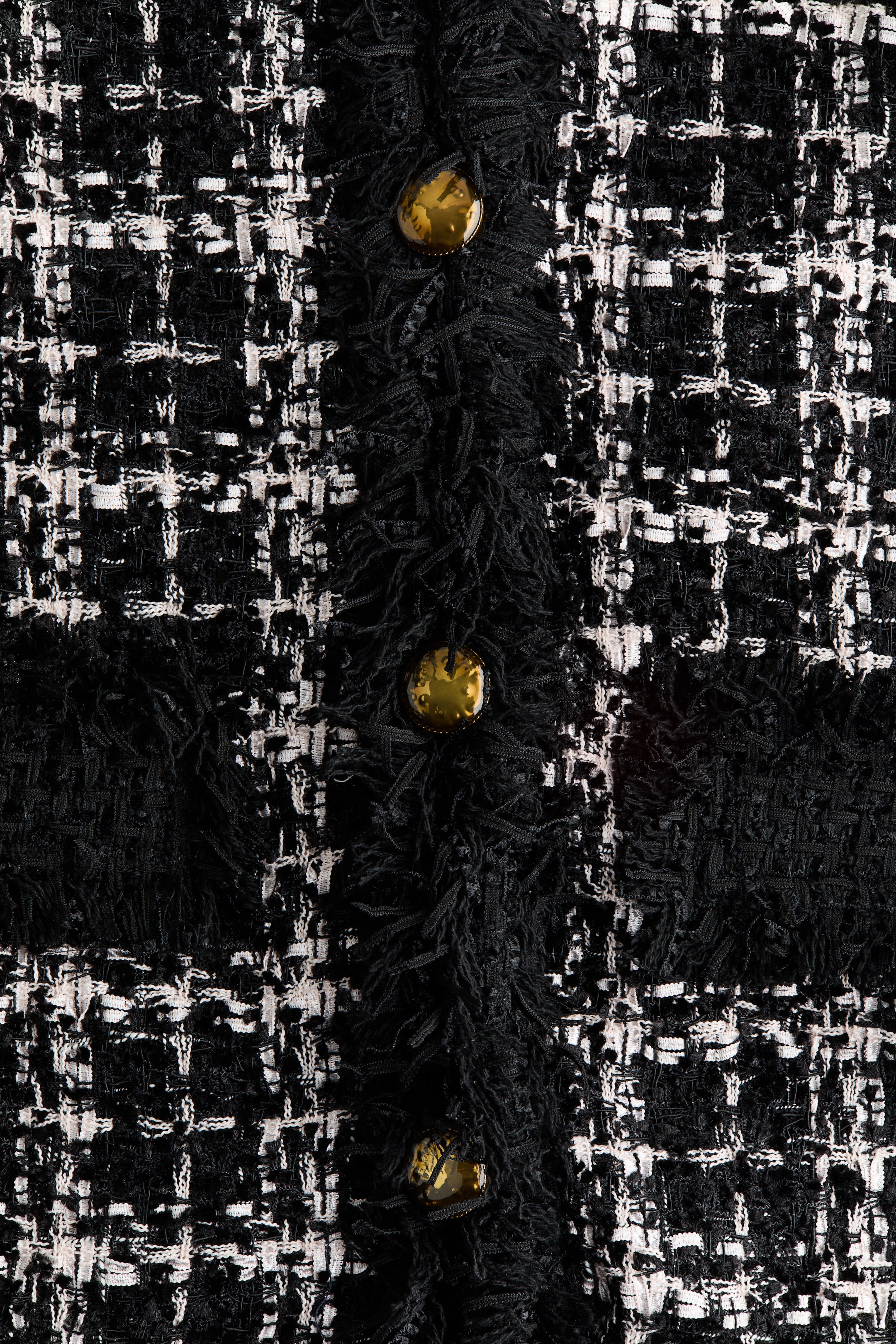 Bouclé-Weave Button-Front Dress