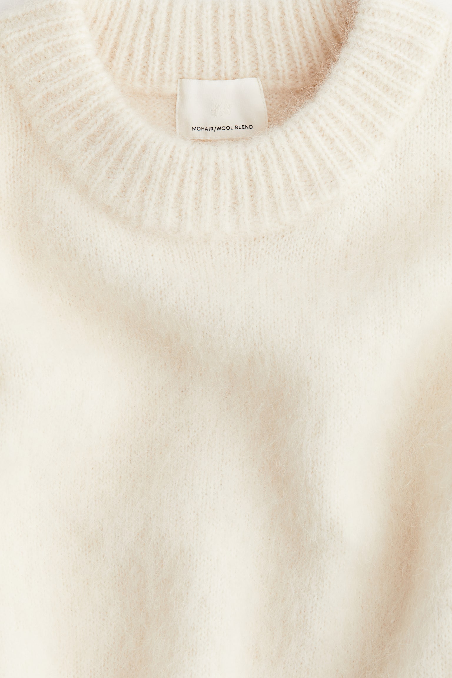 Oversized mohair-blend jumper - Cream/Burgundy/Dark grey marl/Dark beige/Light grey marl - 3