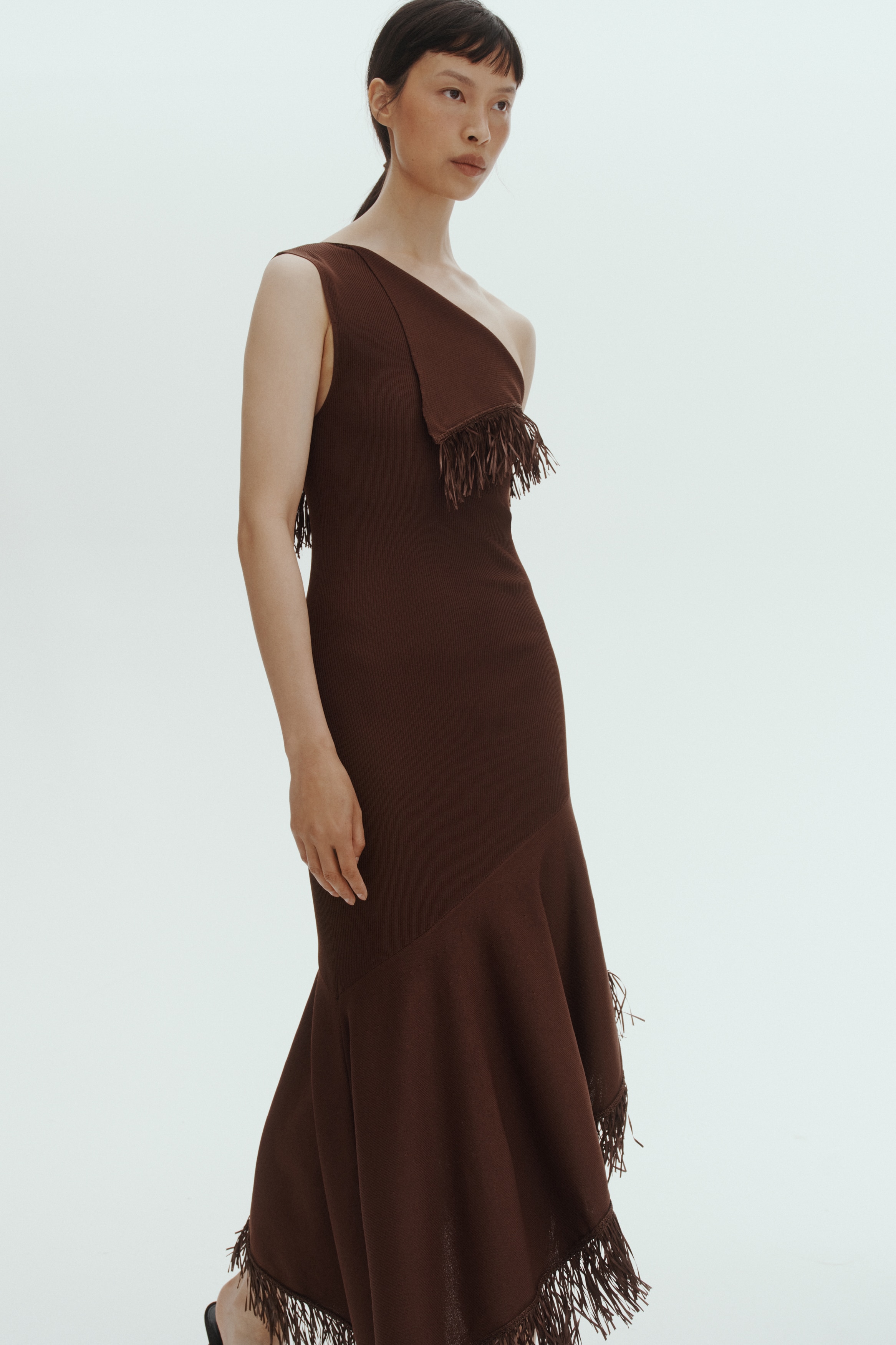 black knit dress with flowers Floral Jacquard Knit Mock Neck Dress – Lela Rose