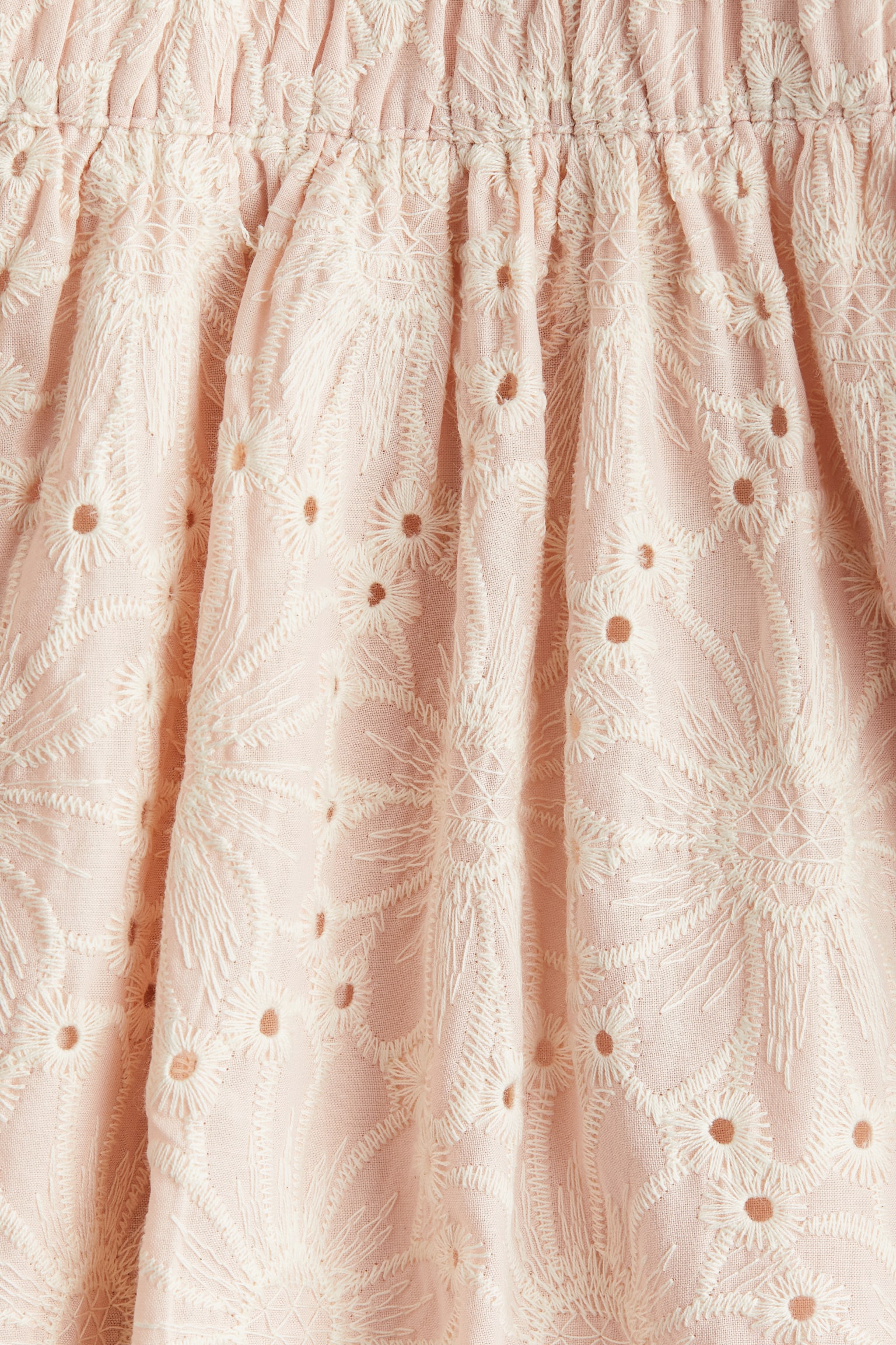 Broderie anglasie skirt - Powder pink/Floral - 3