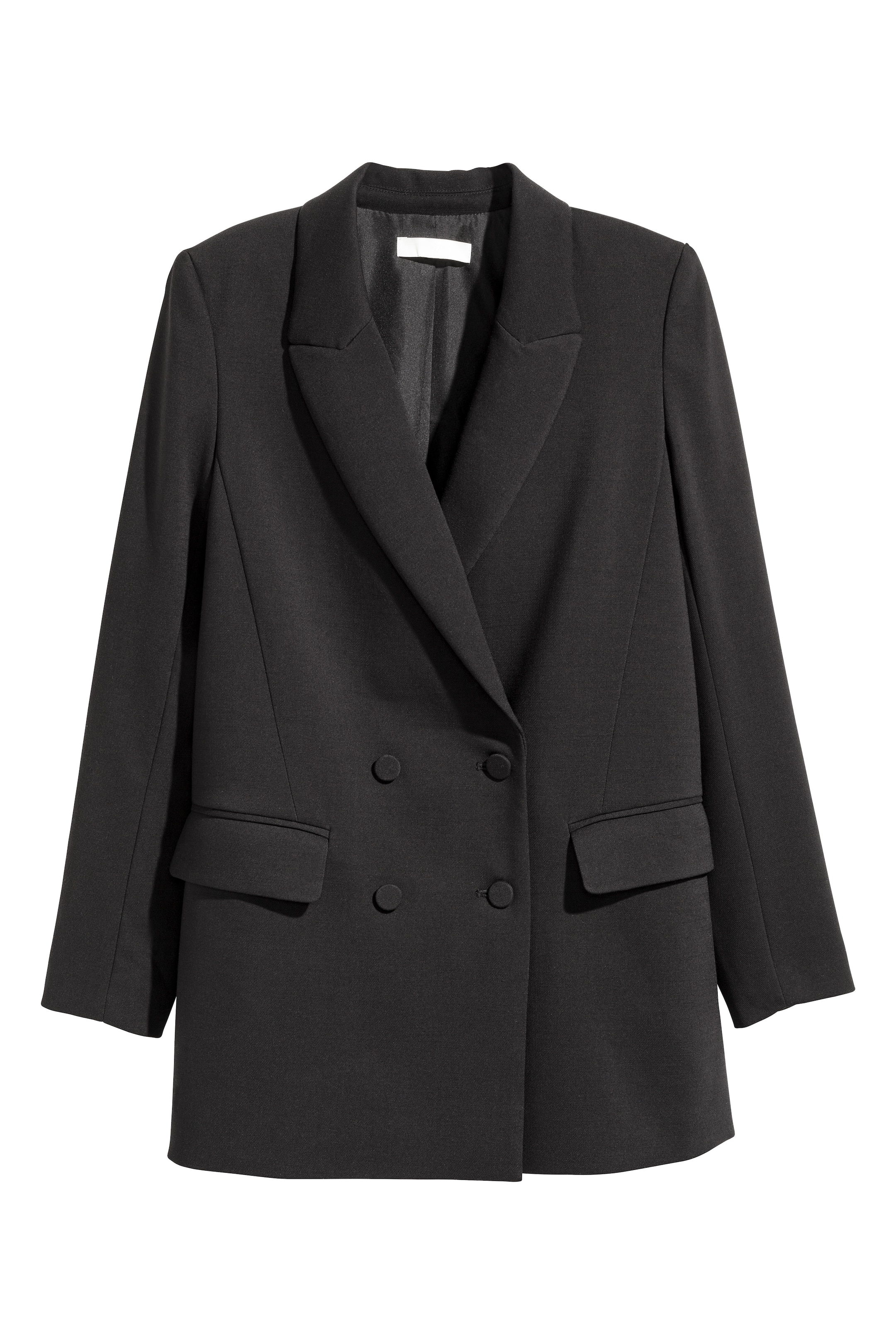 View larger image: Double-breasted jacket - Black - Ladies | H&M GB 1