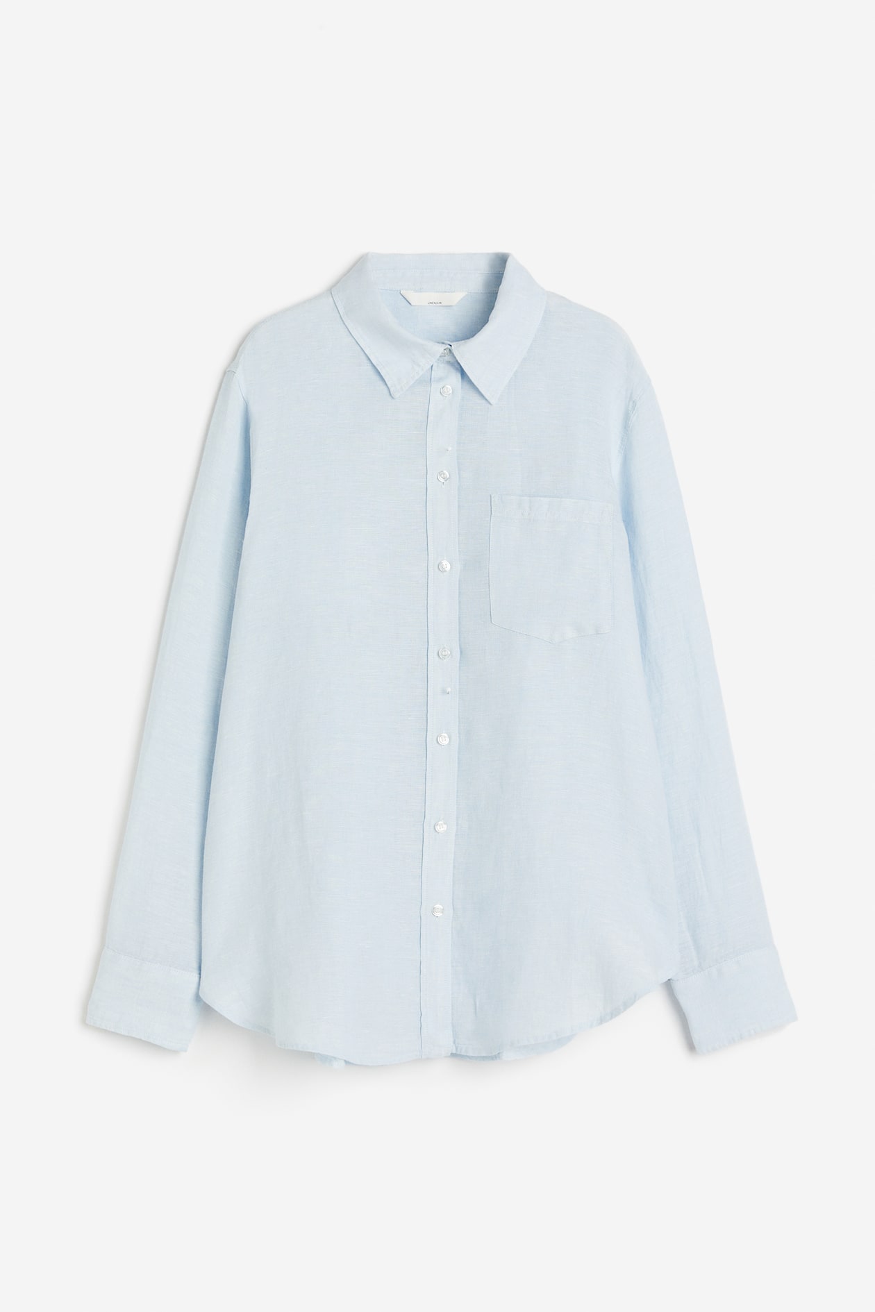Women's Pale blue Linen Shirt | H&M US