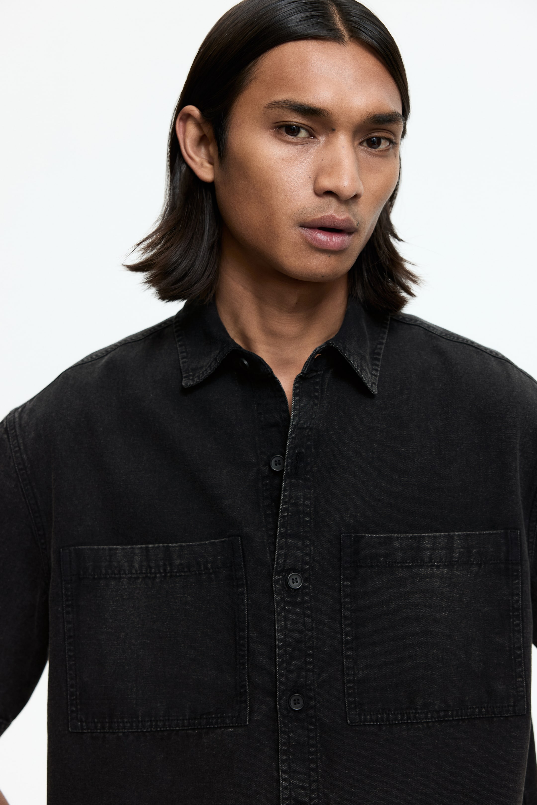 Relaxed-Fit Cotton Canvas Shirt