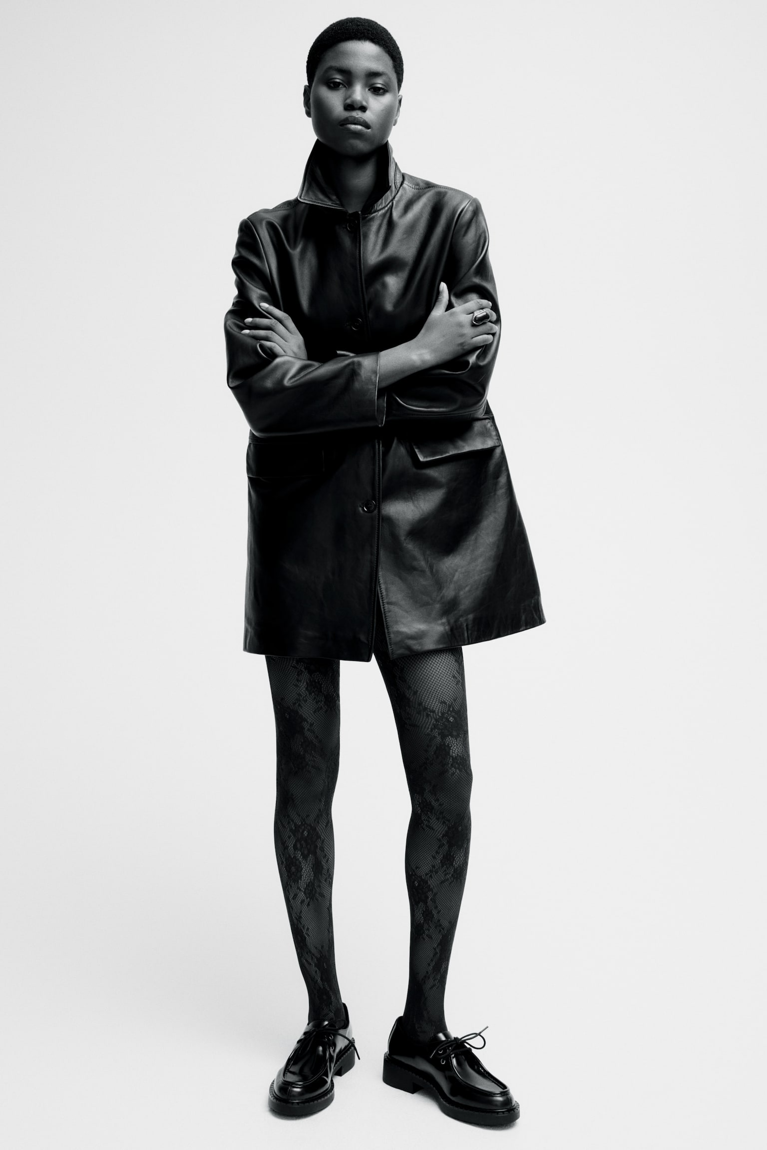 גרבוני תחרה - בורדו/שחור - 3