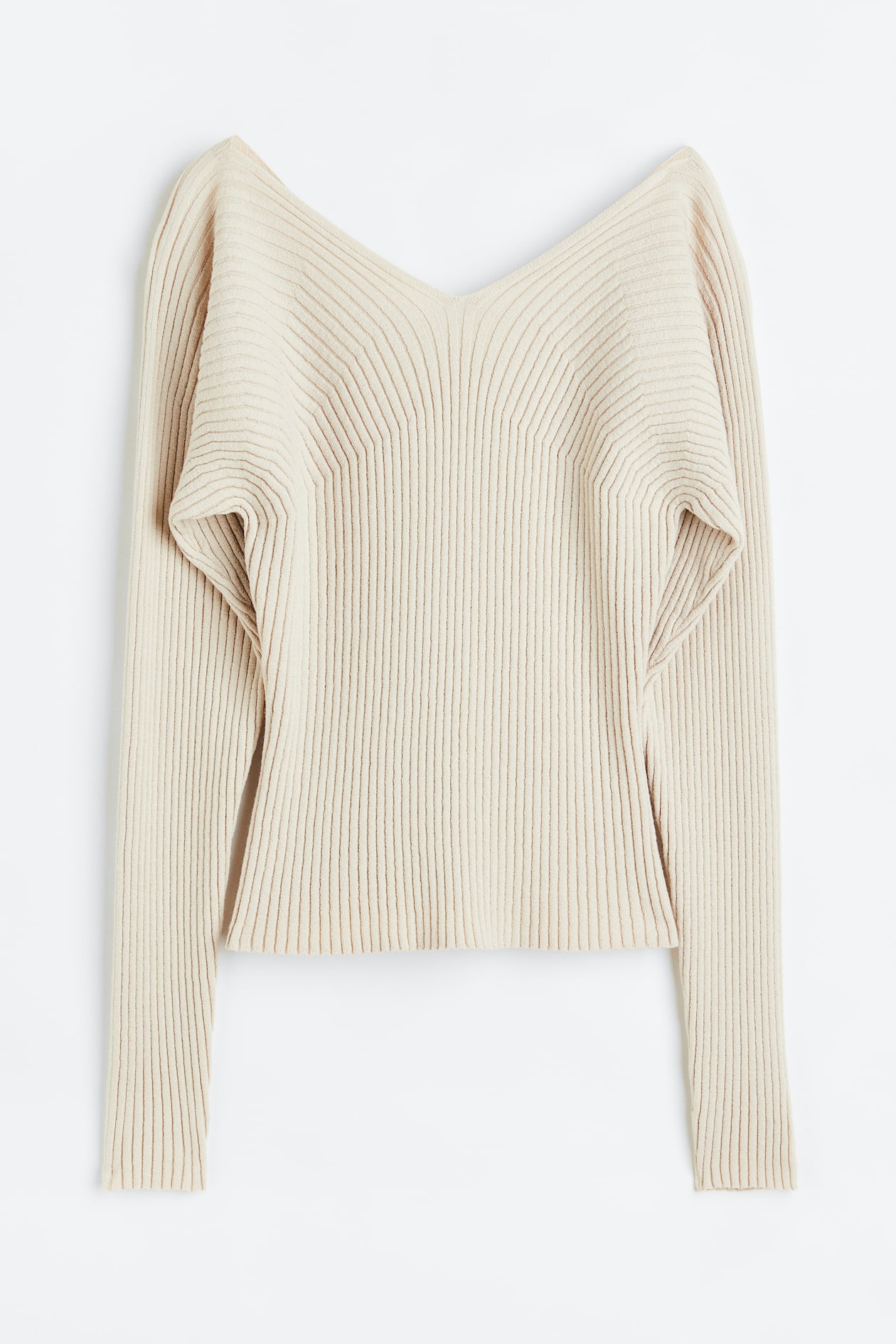 Cashmere-blend top - Light beige - Ladies | H&M GB