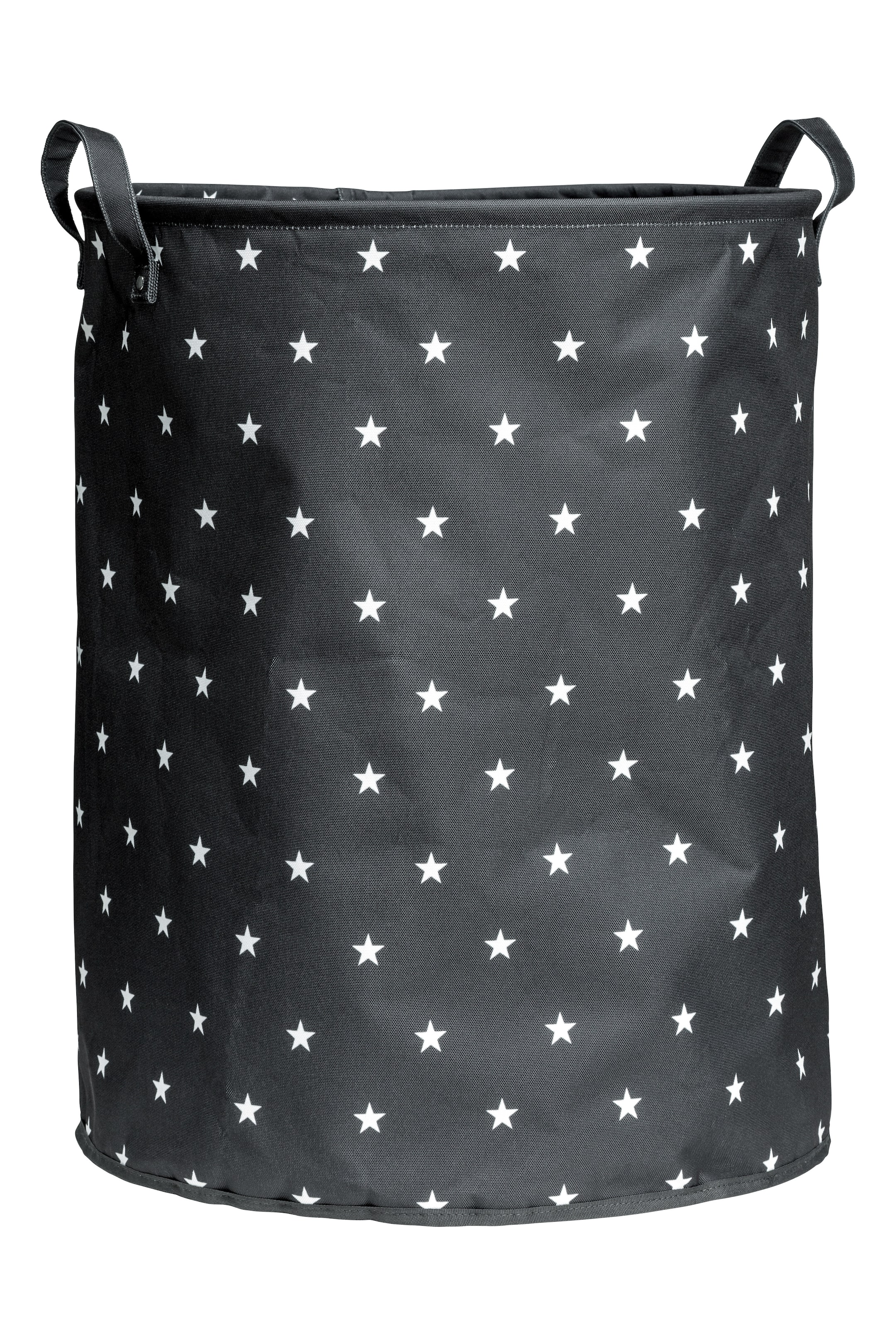 View larger image: Large storage basket - Anthracite grey/Stars - Home All | H&M GB 1