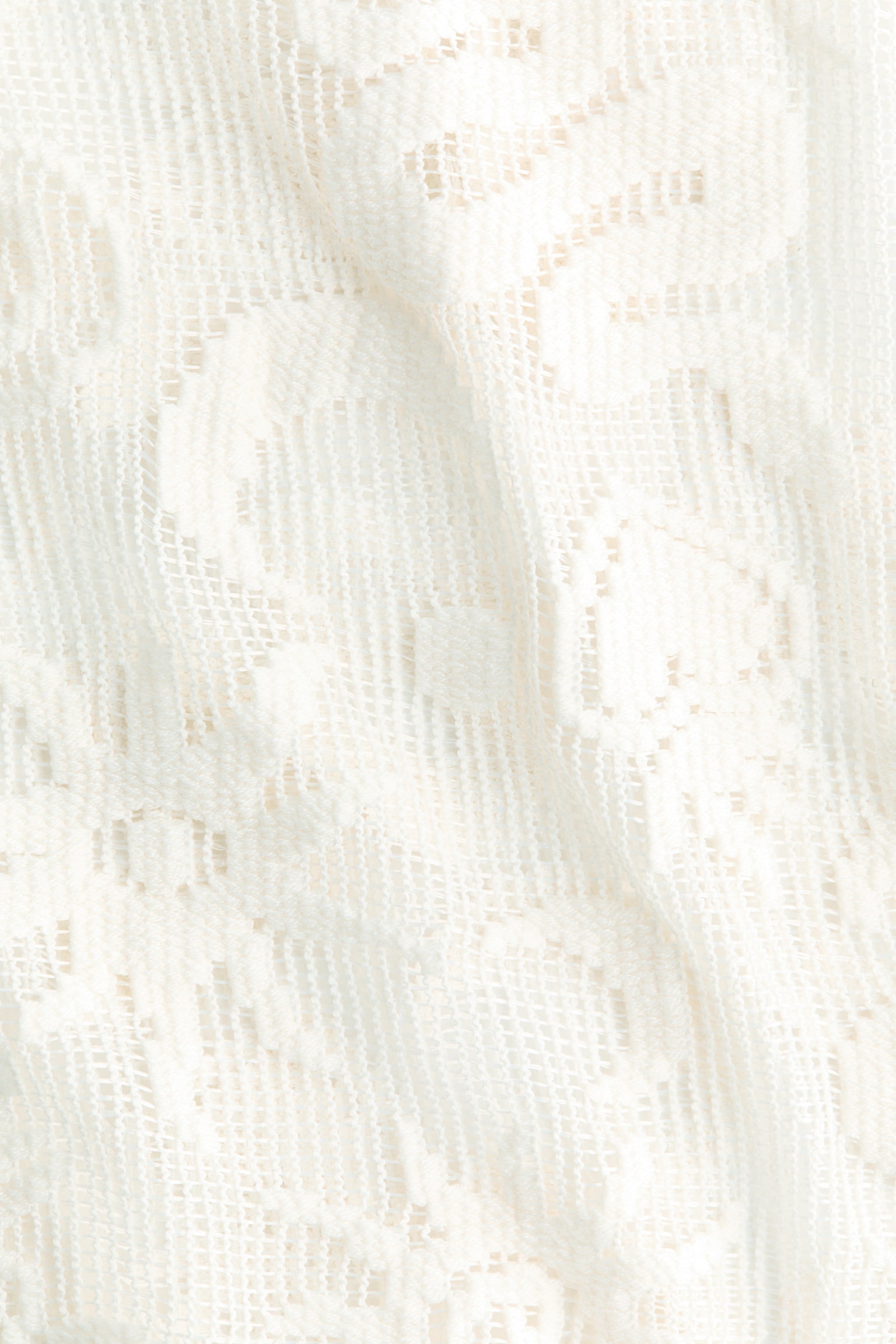 Motif-Detail Mesh Top - 6
