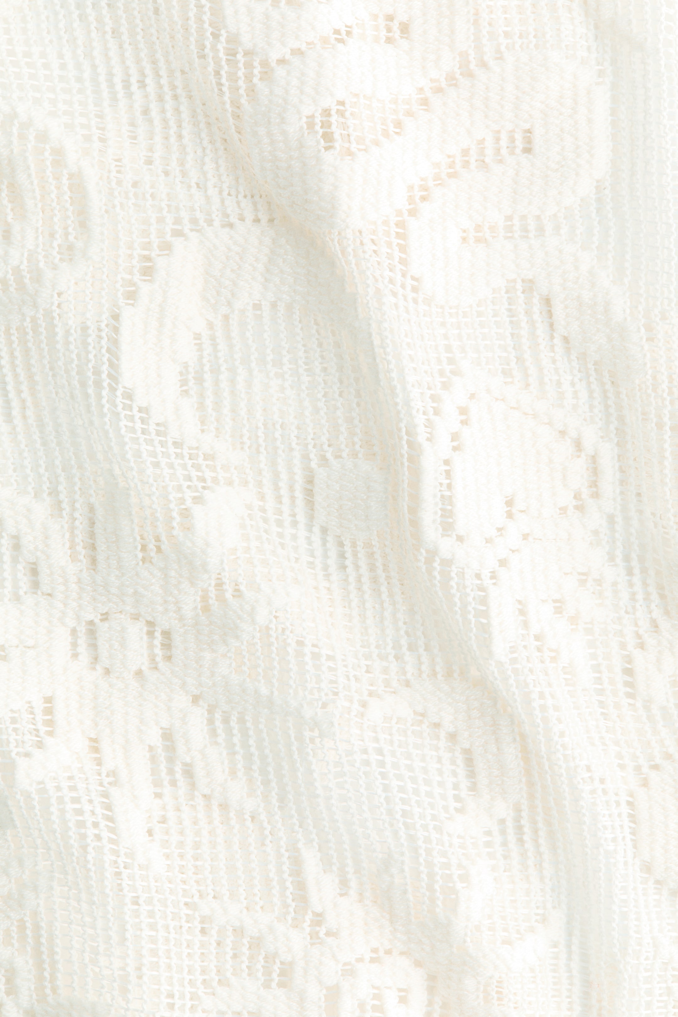Motif-Detail Mesh Top