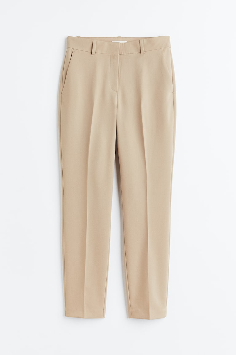 womens beige cigarette trousers Women's Beige Cigarette trousers