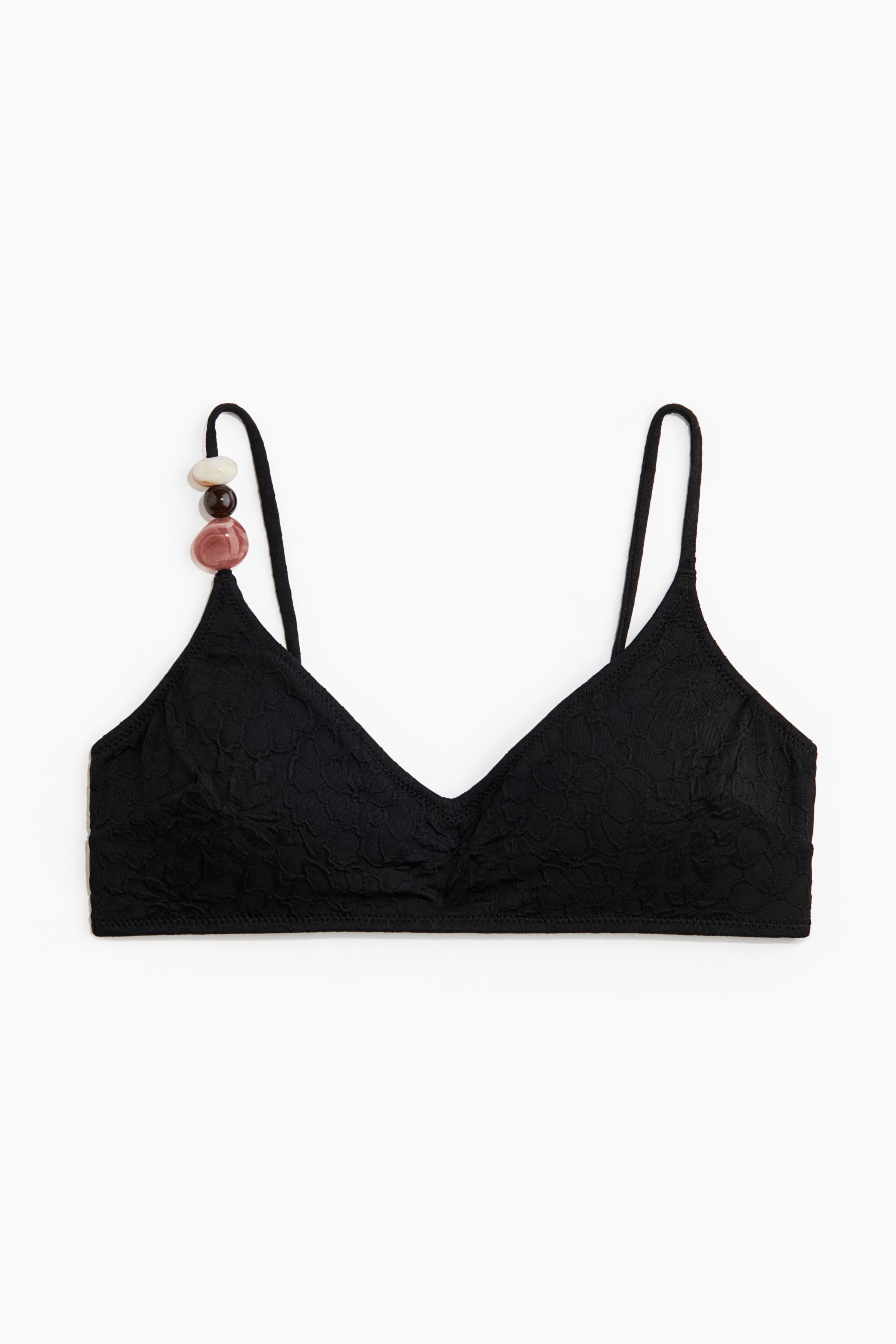 Áo bikini có đệm - Màu đen