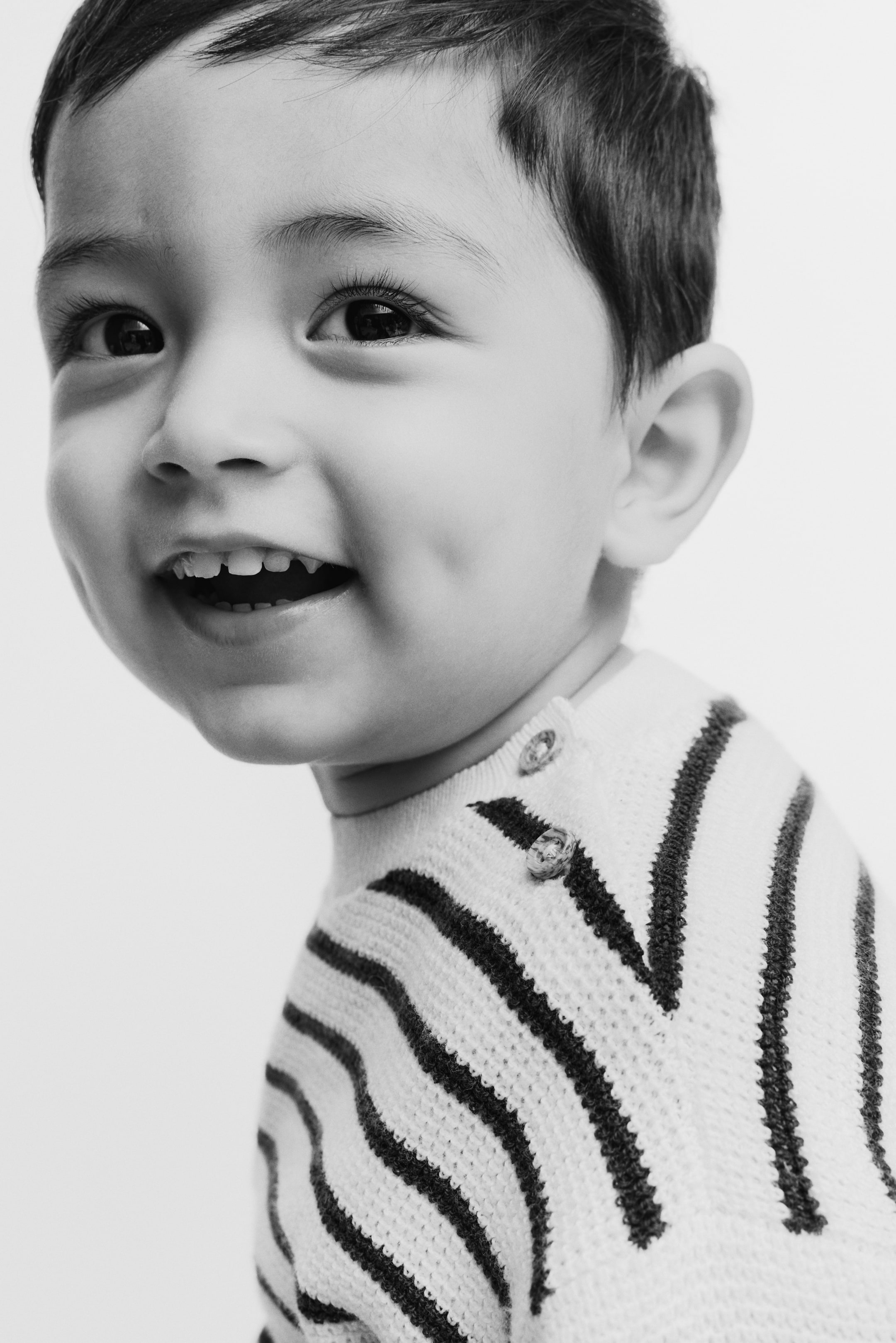 Ver imagen más grande: Jersey de algodón - Blanco/Rayas azul marino - NIÑOS | H&M ES 2