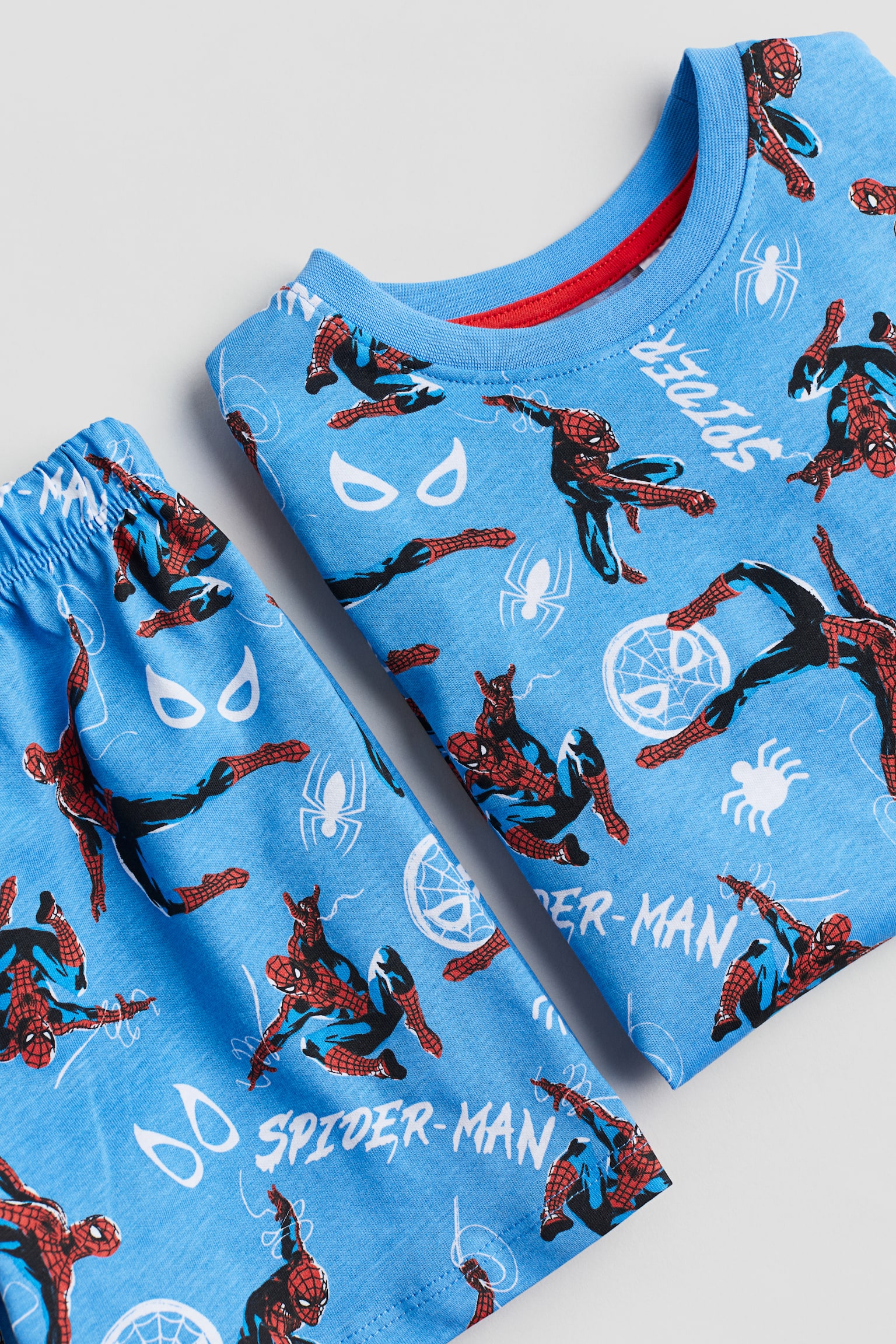 Printed pyjamas - Blue/Spider-Man/Light grey marl/Marvel Comics/Bright blue/Pokémon/Red/Spider-Man/Turquoise/Pokémon/Light grey marl/TMNT/Light grey/Marvel Comics/Bright blue/PAW Patrol - 2