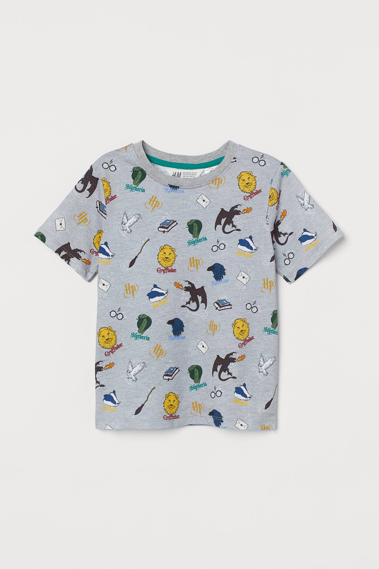 Printed T-shirt - Gray melange/Harry Potter - Kids | H&M US