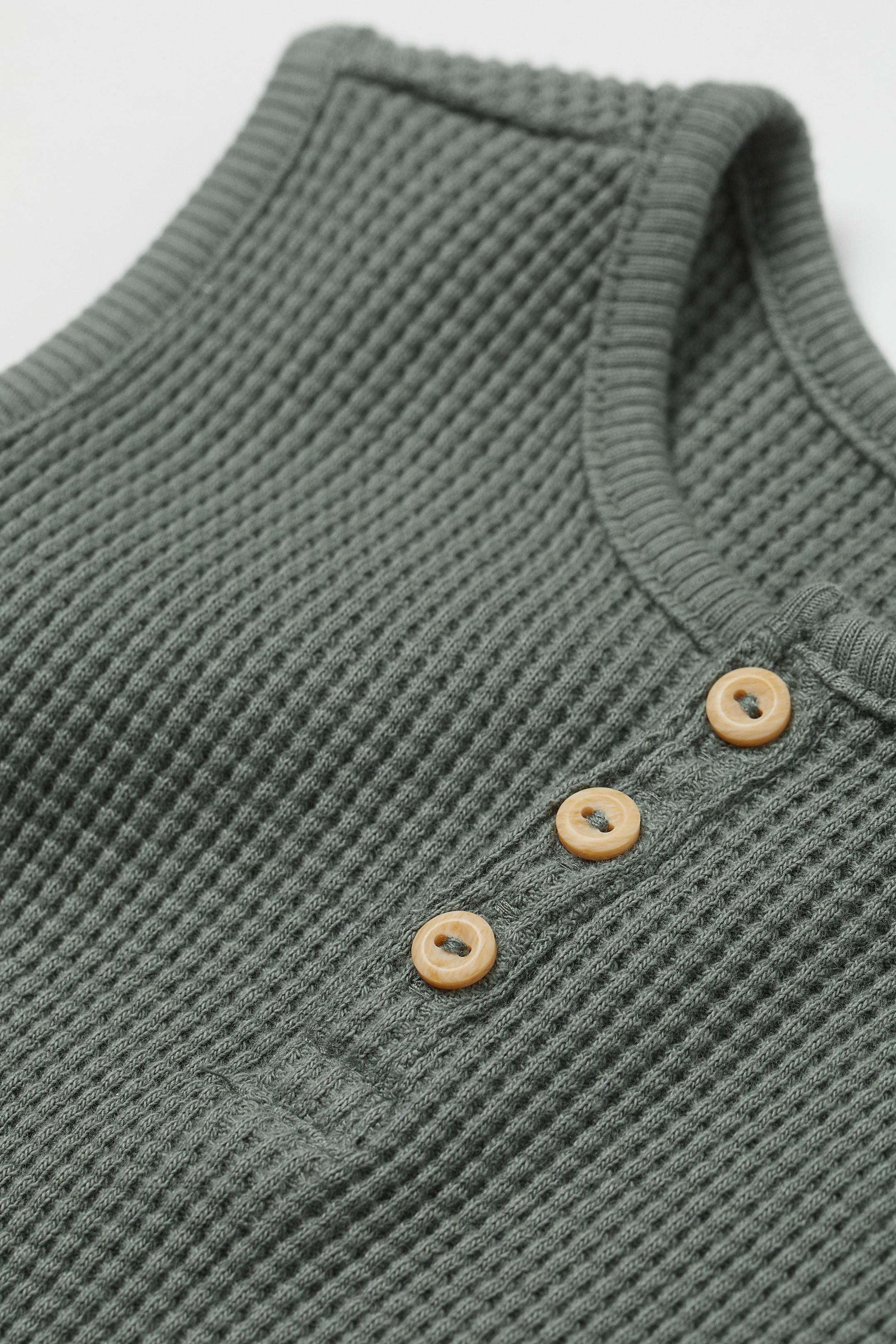 Grotere afbeelding bekijken: Katoenen kruippakje - Donker nevelgroen - KINDEREN | H&M BE 4