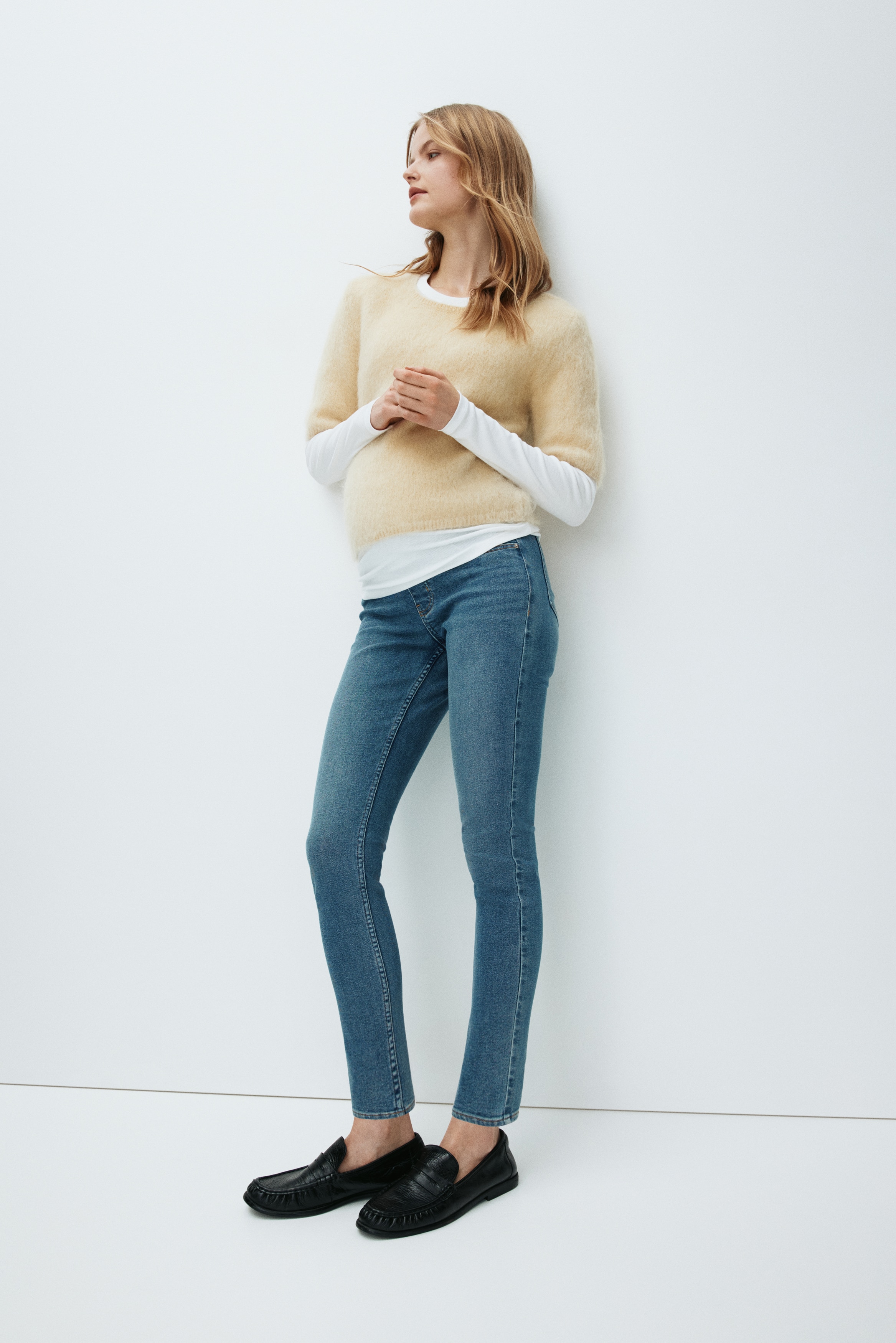 MAMA Skinny Jeans - Blu denim/Blu denim/Blu denim scuro/Blu denim scuro/Nero/washed out