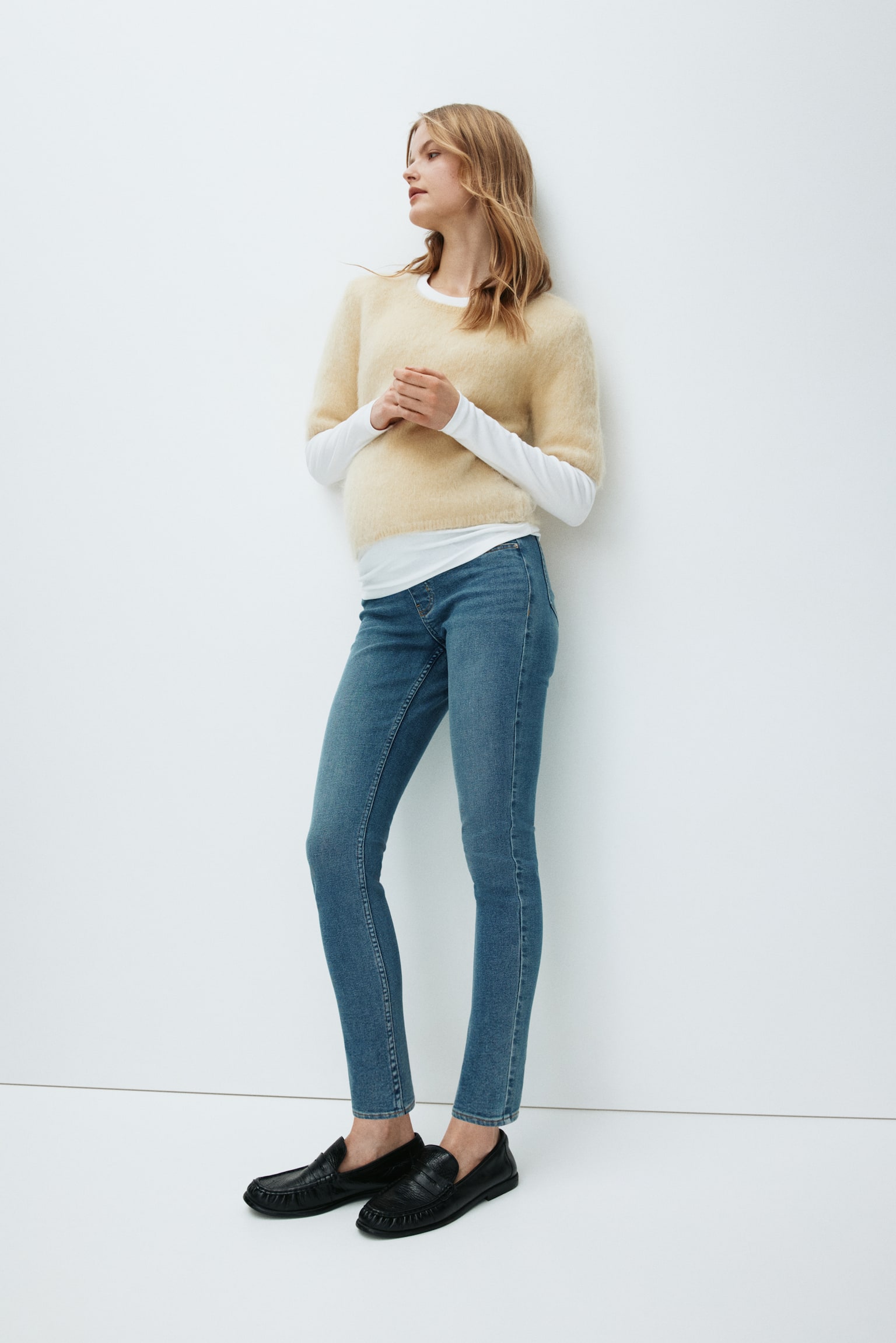 MAMA Skinny Jeans - Denim blue/Dark denim blue/Black/Washed out/Dark denim blue/Black/Denim blue - 1