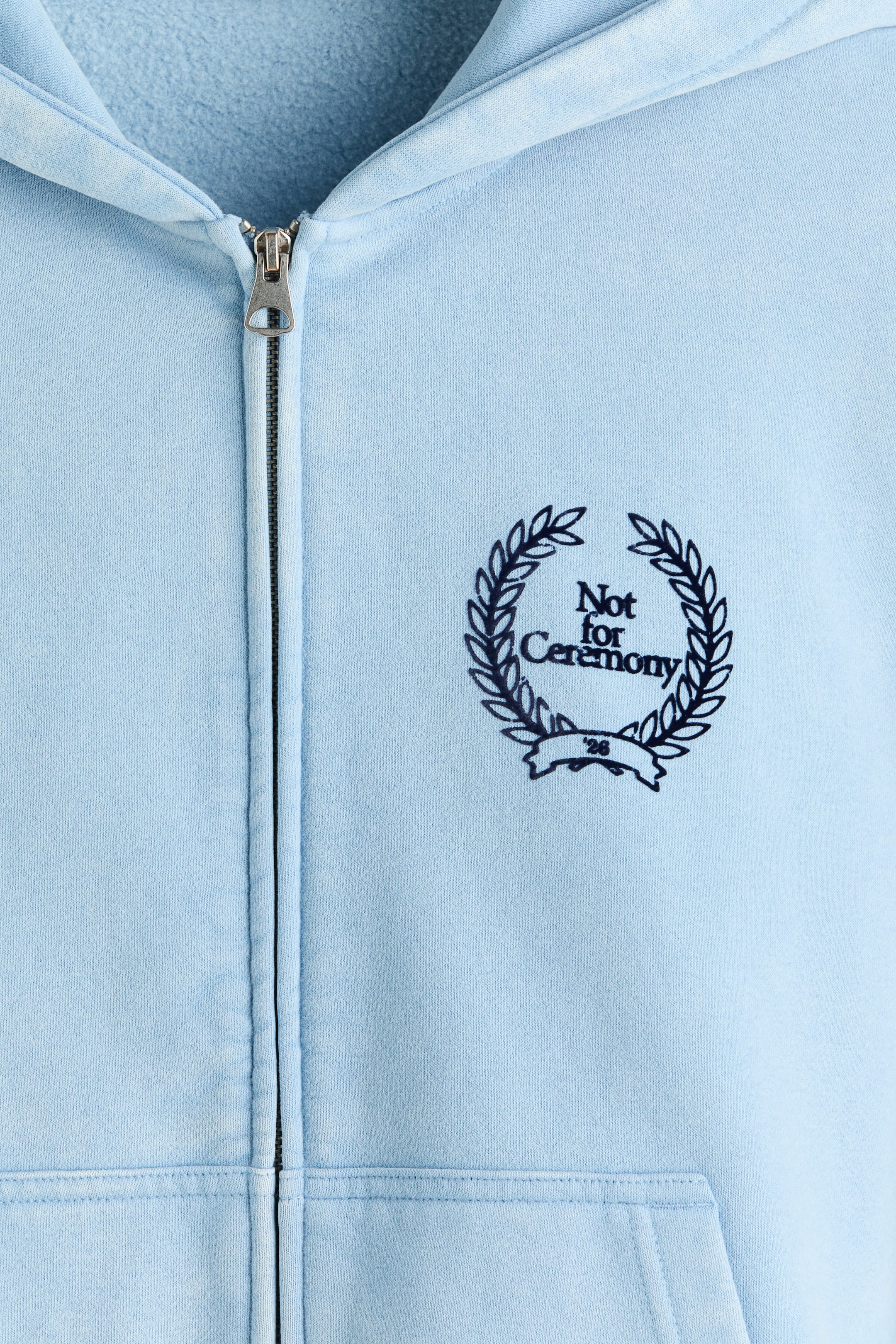 View larger image: Loose-Fit Boxy Hooded Jacket - Light blue/Not for Ceremony - Men | H&M US 6