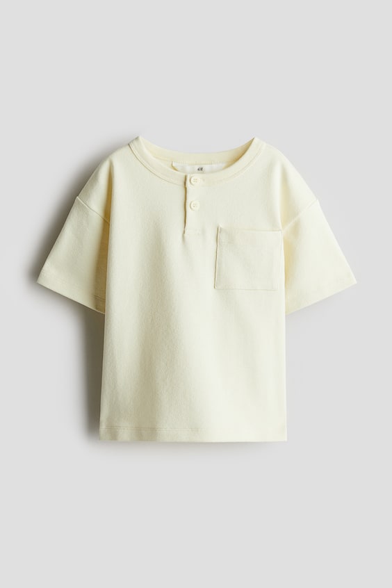 Детские топы H&M Textured Henley Top