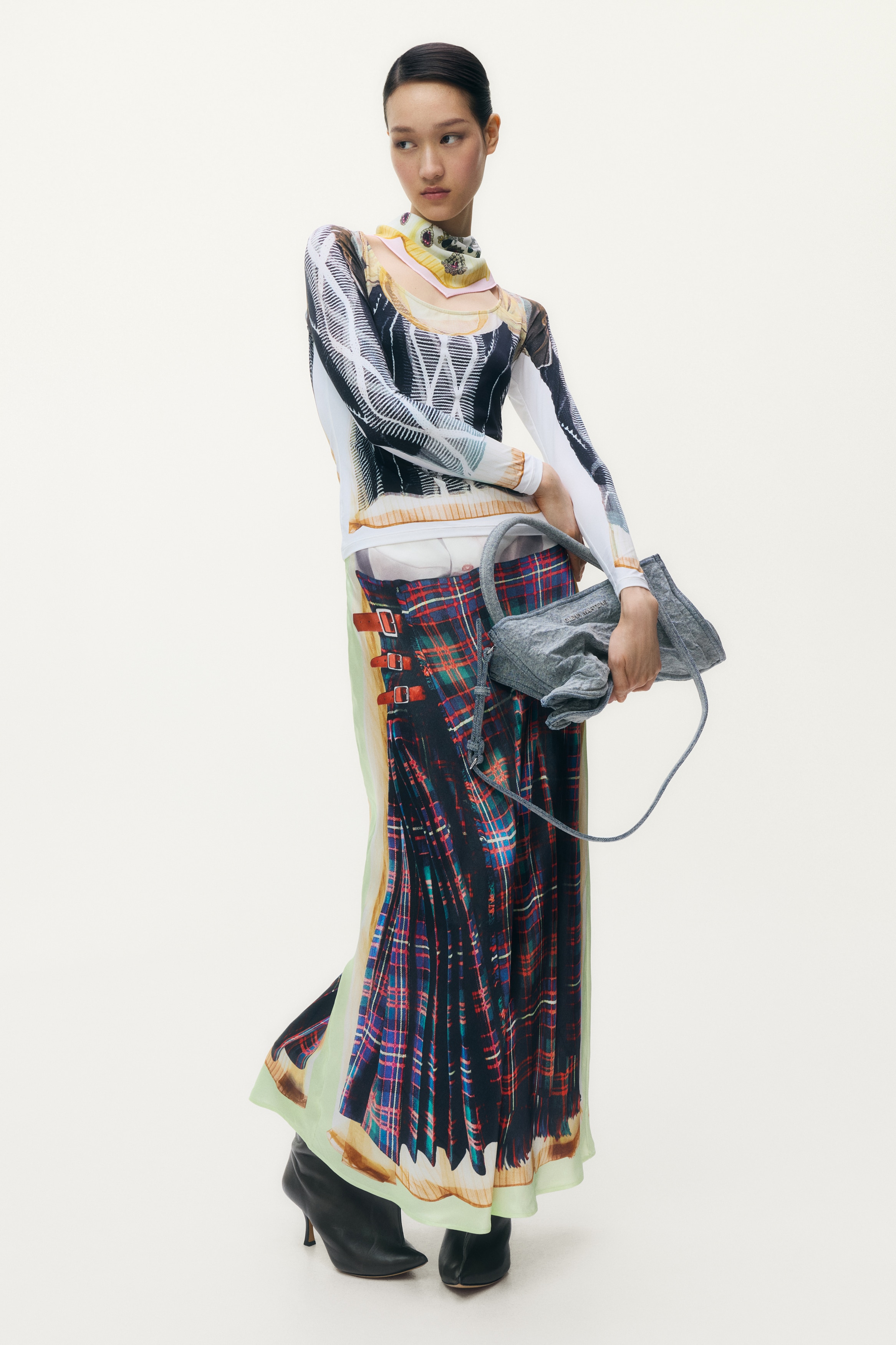 Printed Top - Black/patterned - Ladies | H&M US