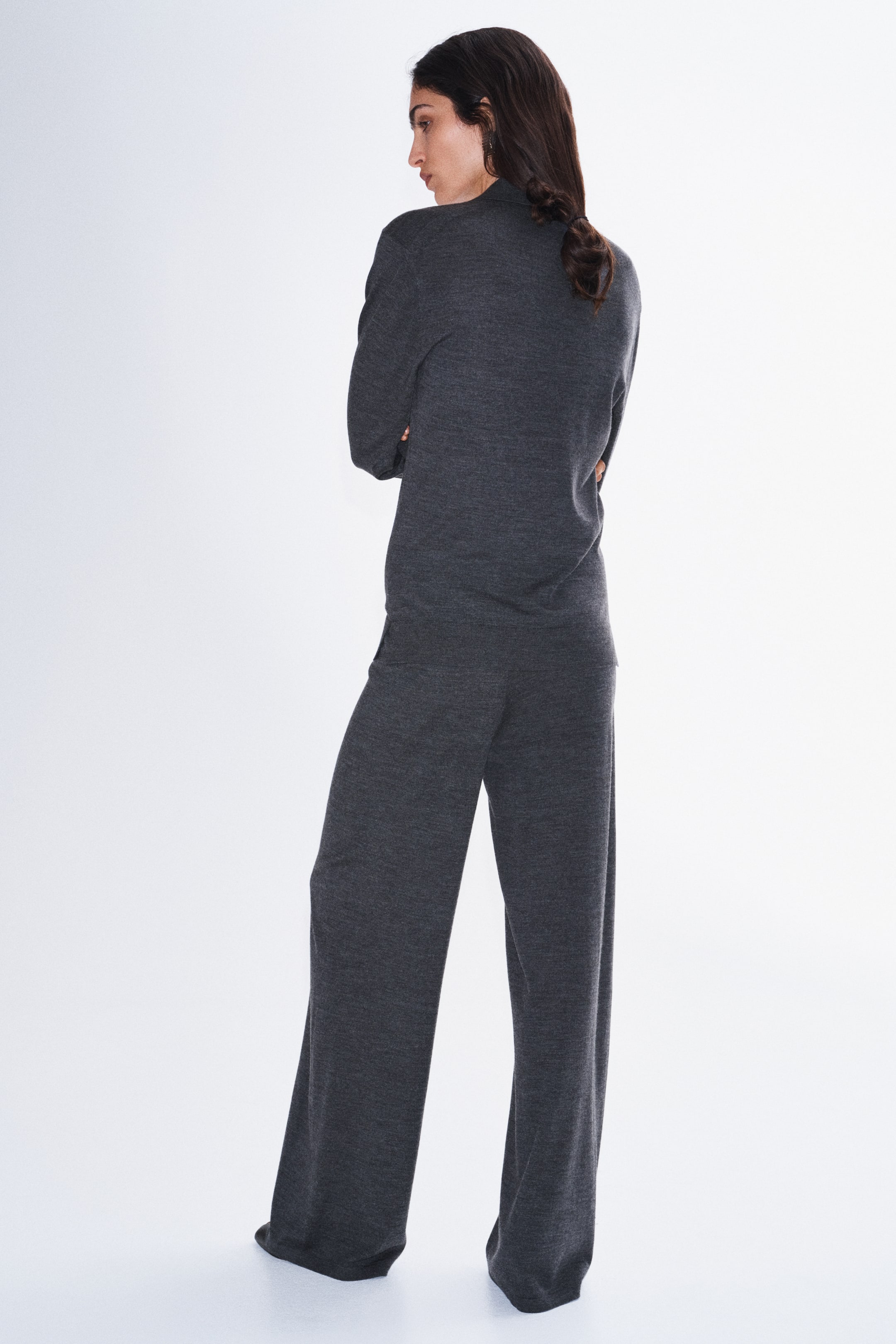 Fine-Knit Merino Wool Polo Shirt
