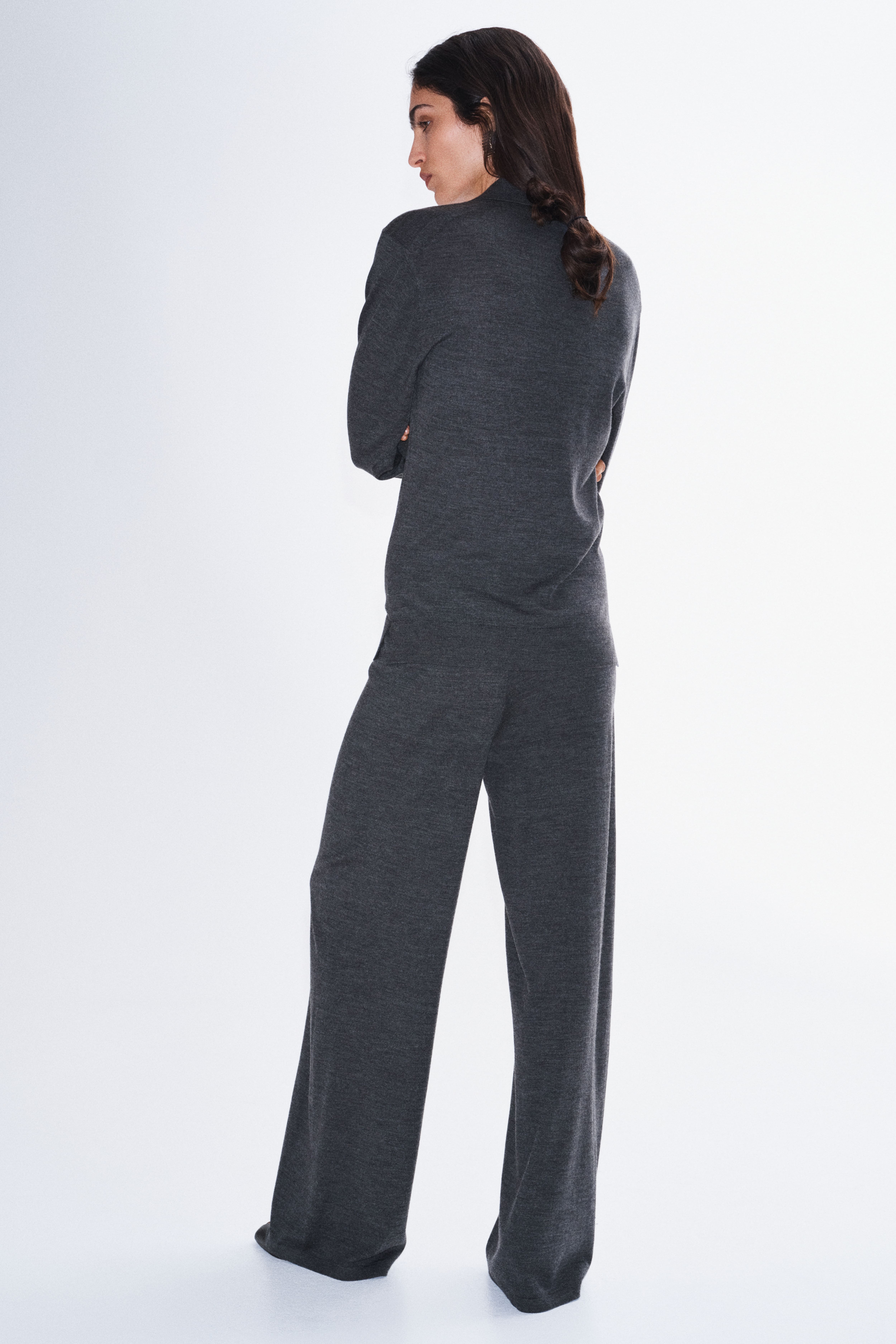 Fine-Knit Merino Wool Polo Shirt