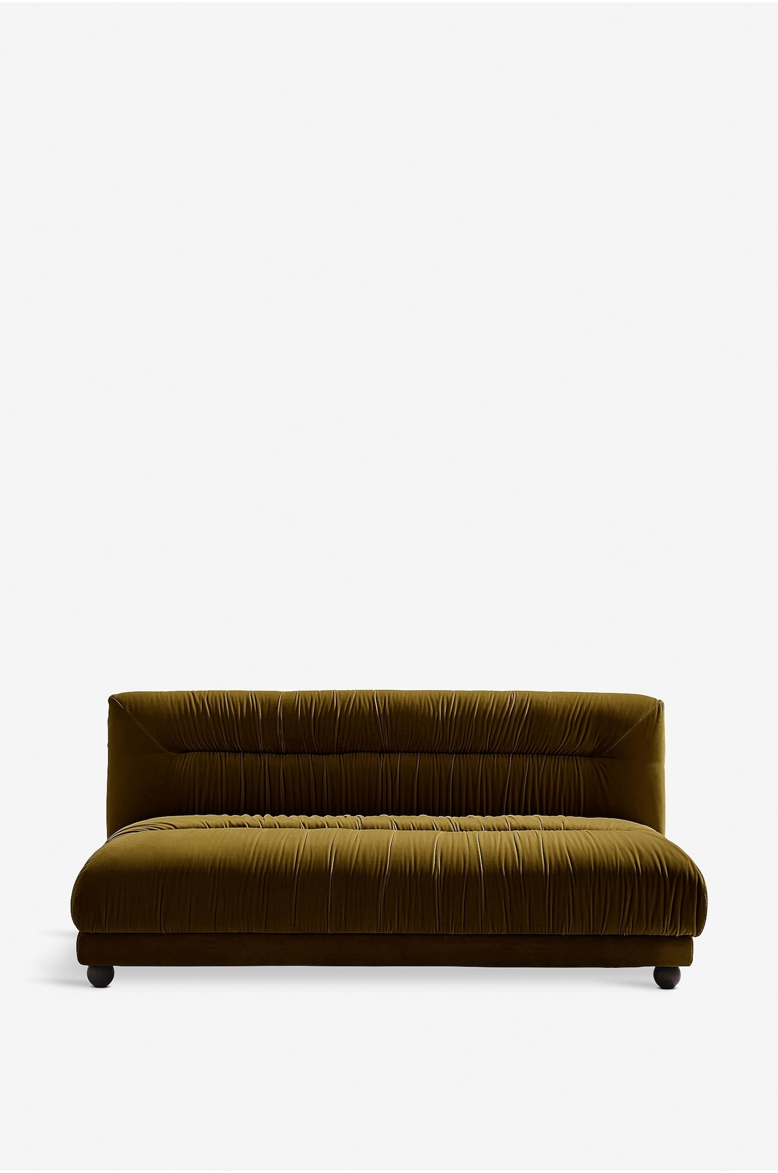 Elmo Zweisitzer-sofa - Grüner Samt/Blau Samt - 1