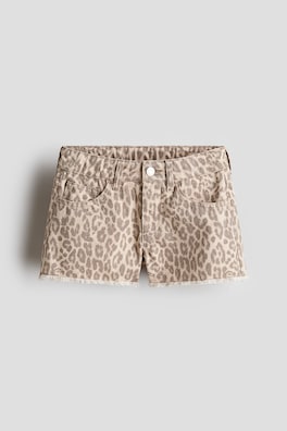 Jeansshorts med broderier