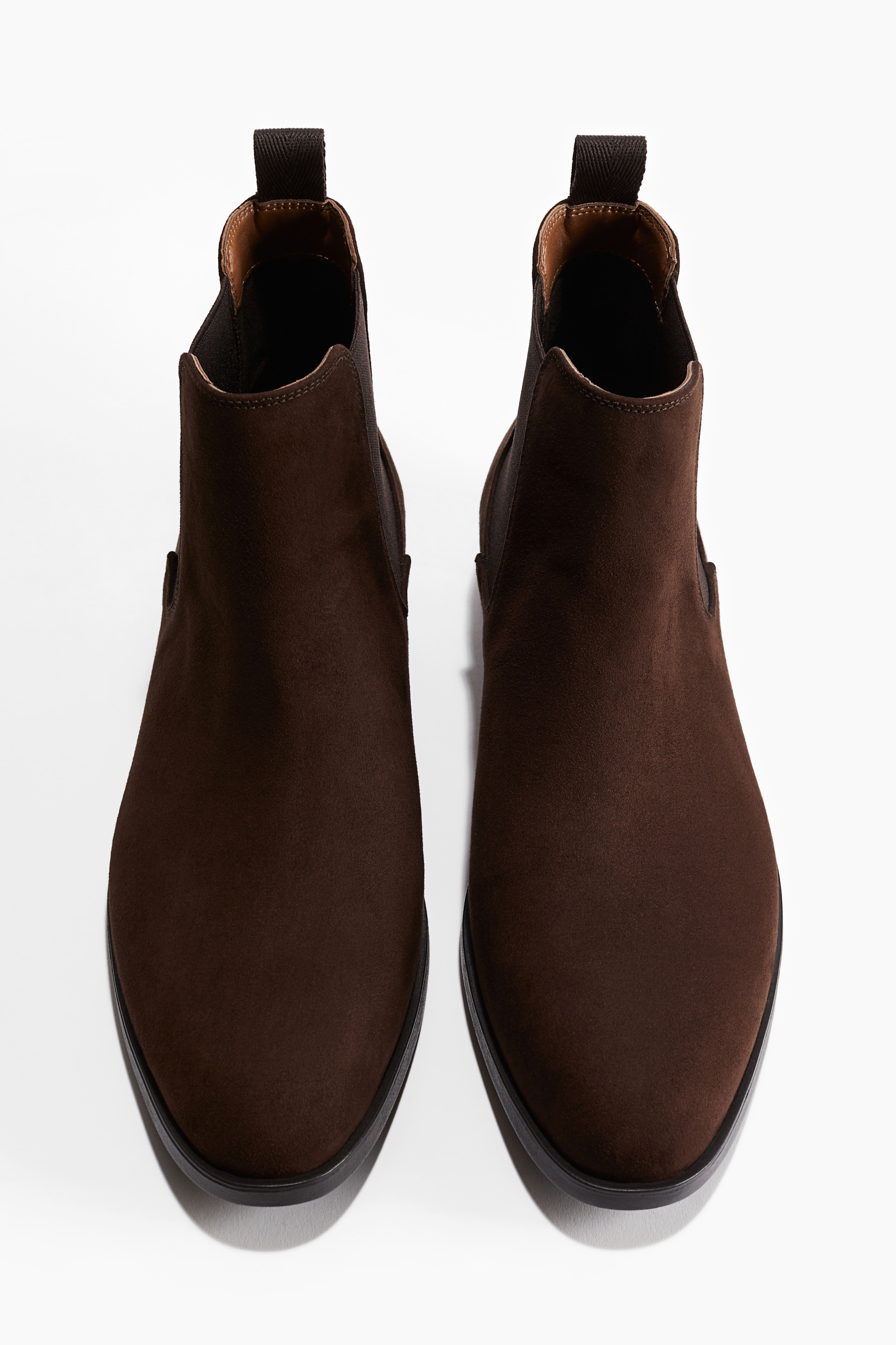 Men Brown Chelsea Boots Size 12 H M