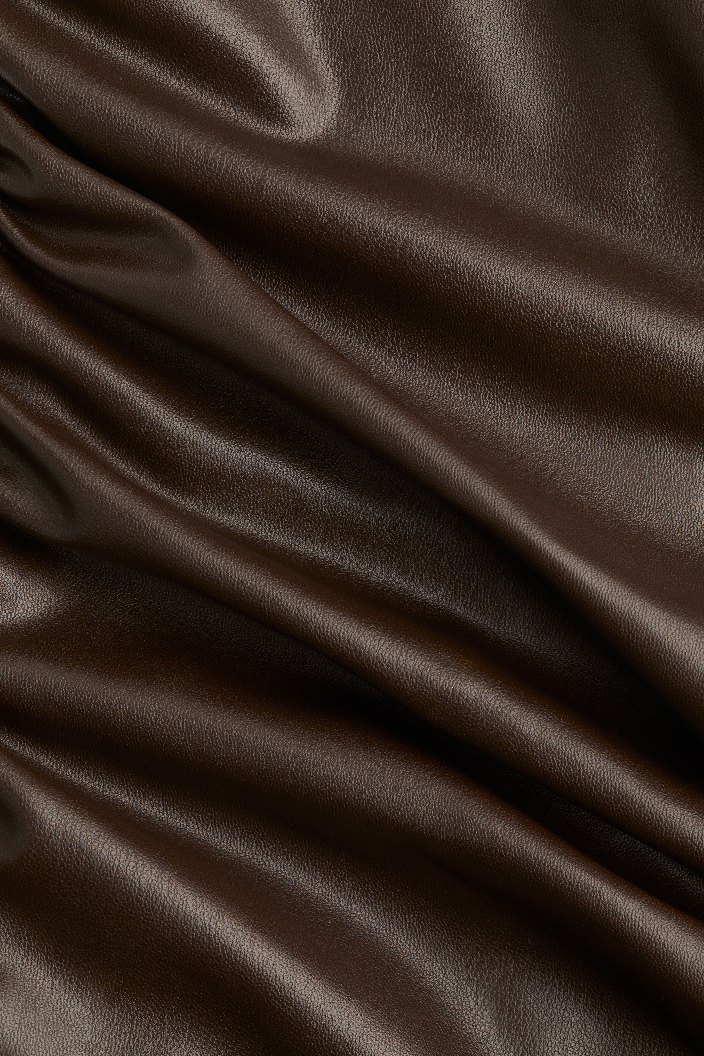 Women's Dark brown Coated dress | H&M GB Women's Dark brown Coated dress | H&M GB