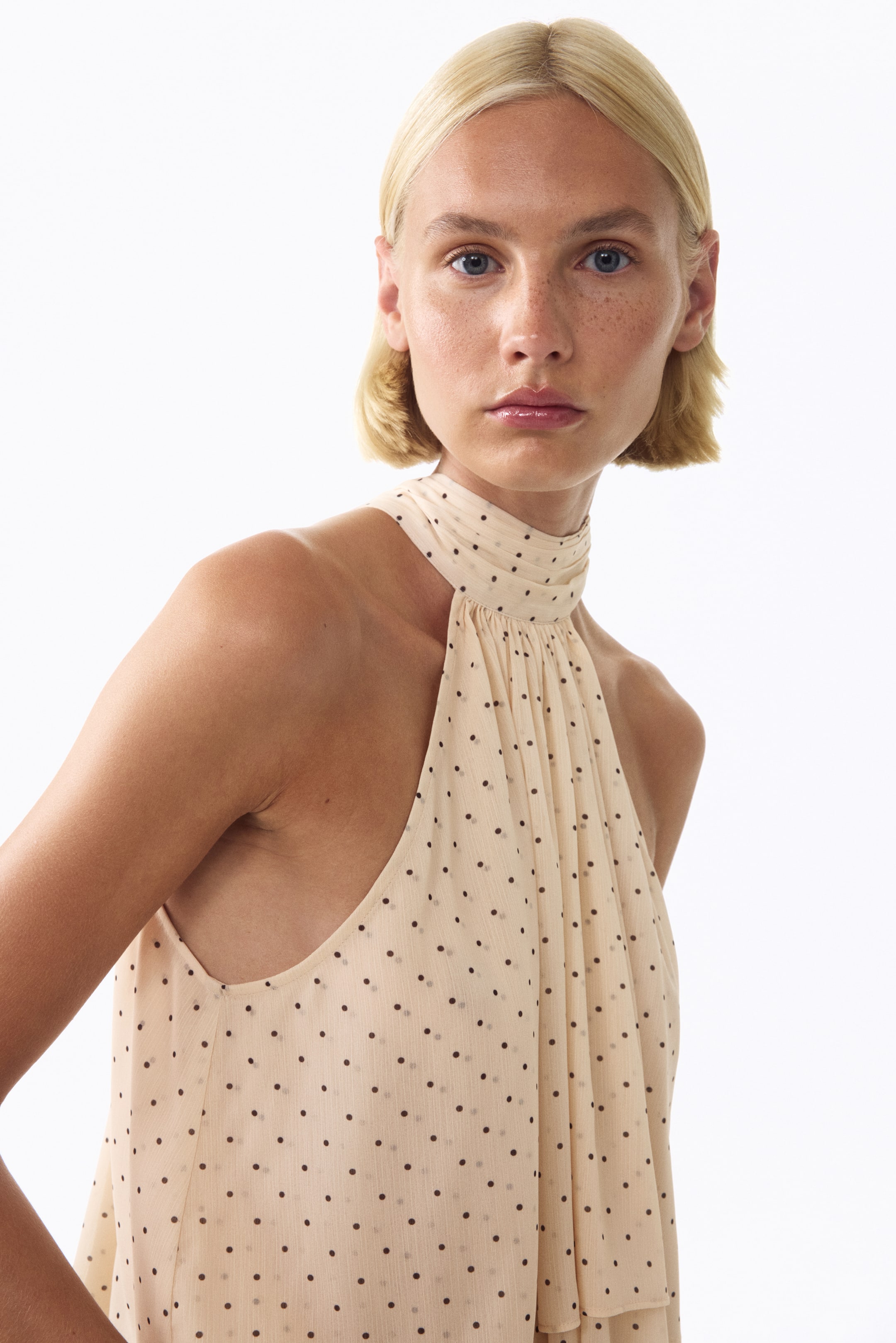Женские топы H&M Tiered Tie-Detail Top — фото 6