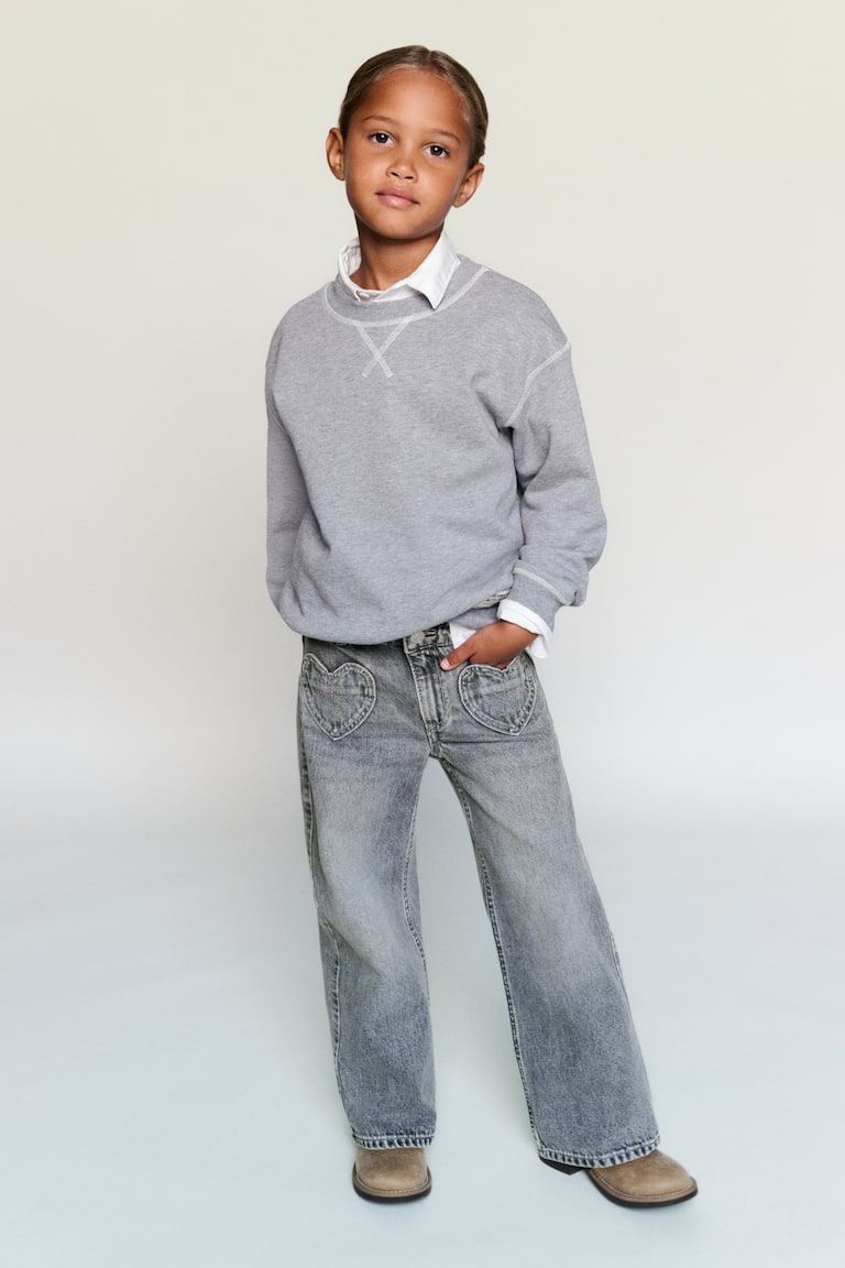 Loose Fit Wide Leg Jeans
