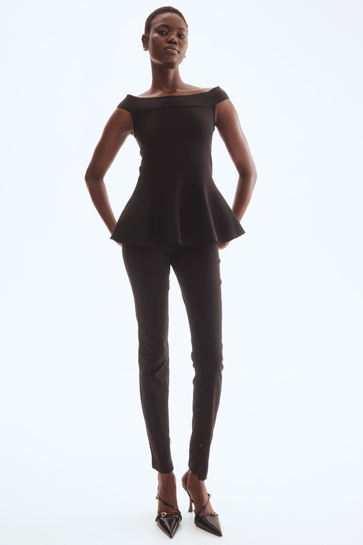 Off-the-Shoulder Peplum Top - image 5