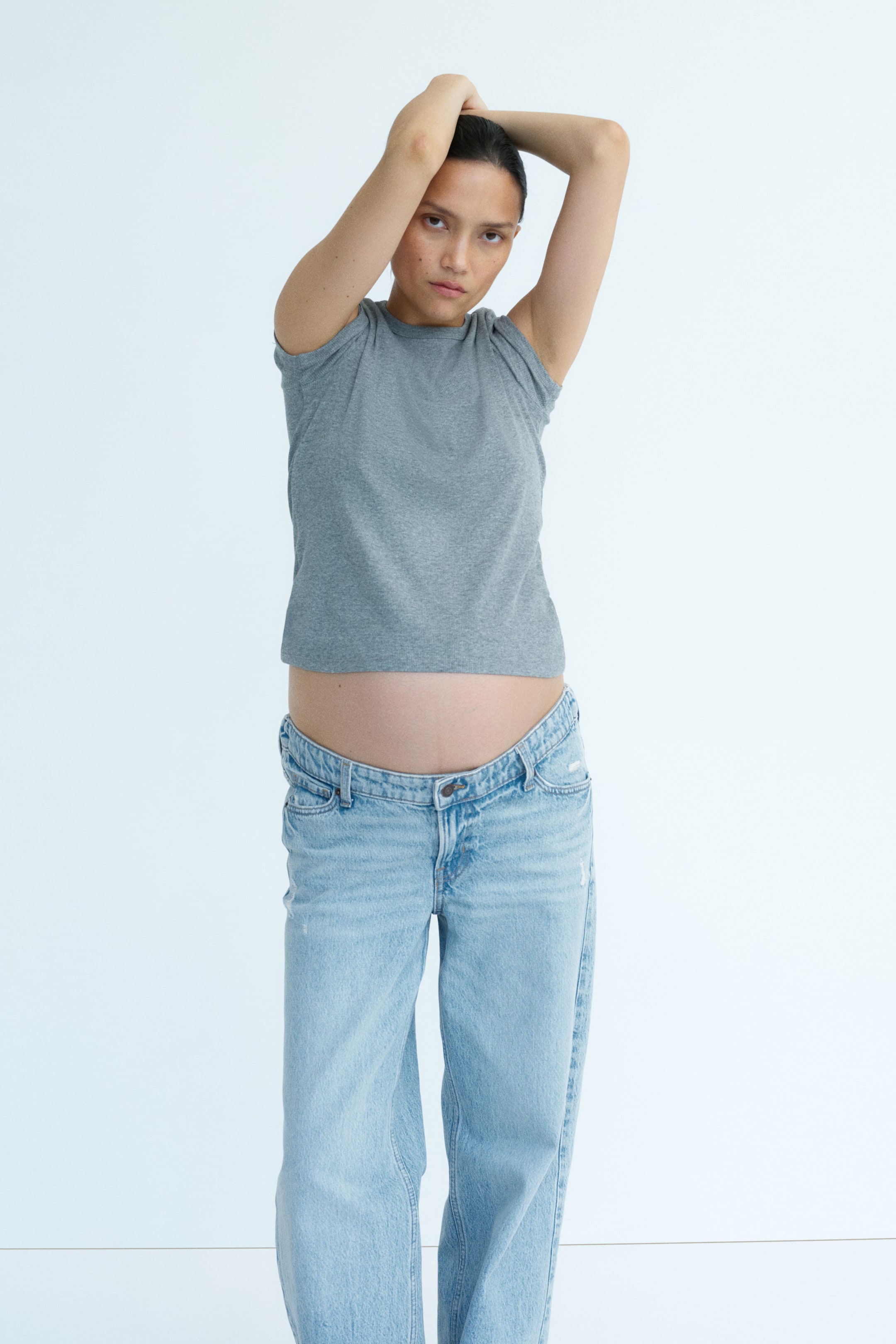 Jean large MAMA à taille basse