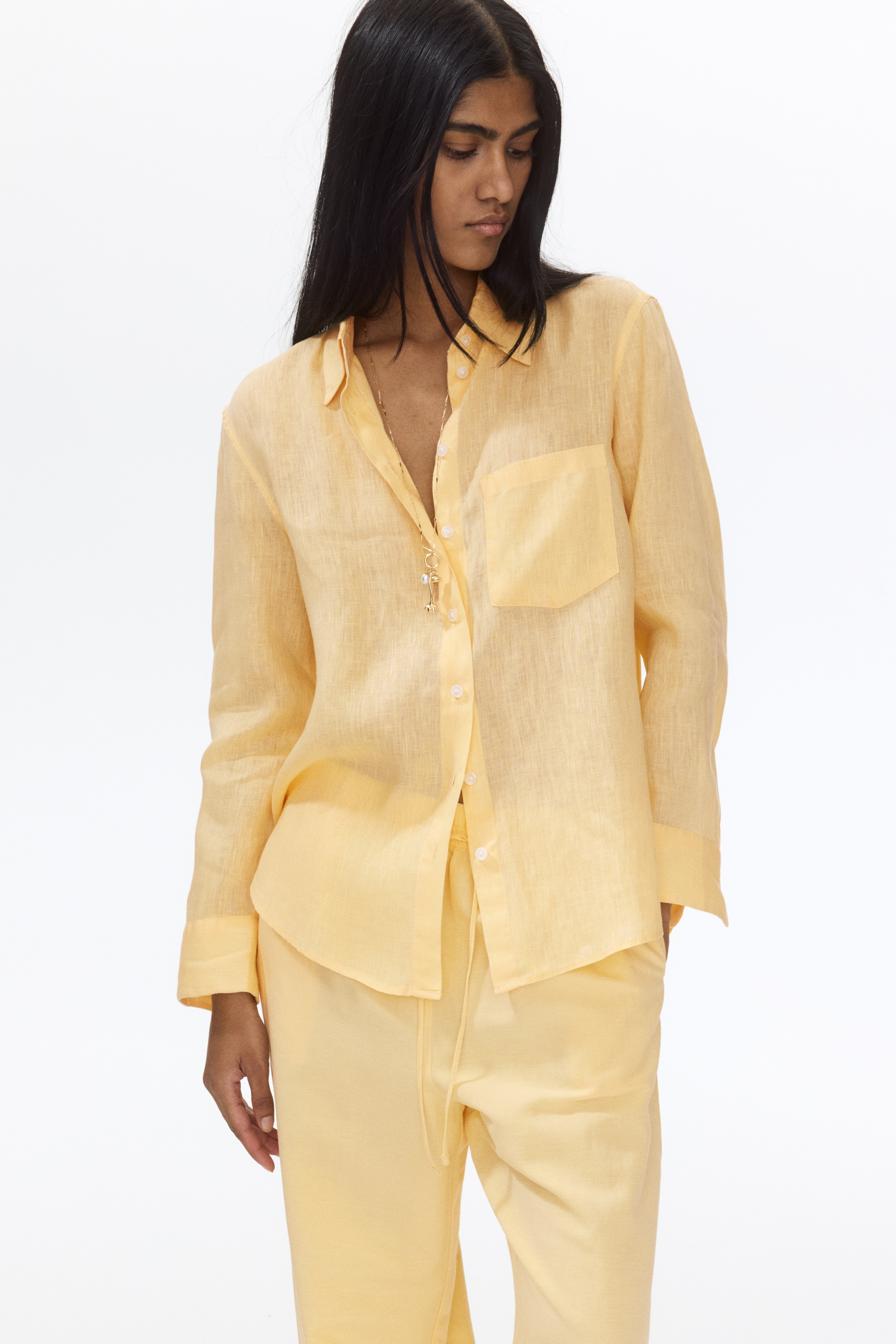 Linen shirt - Yellow