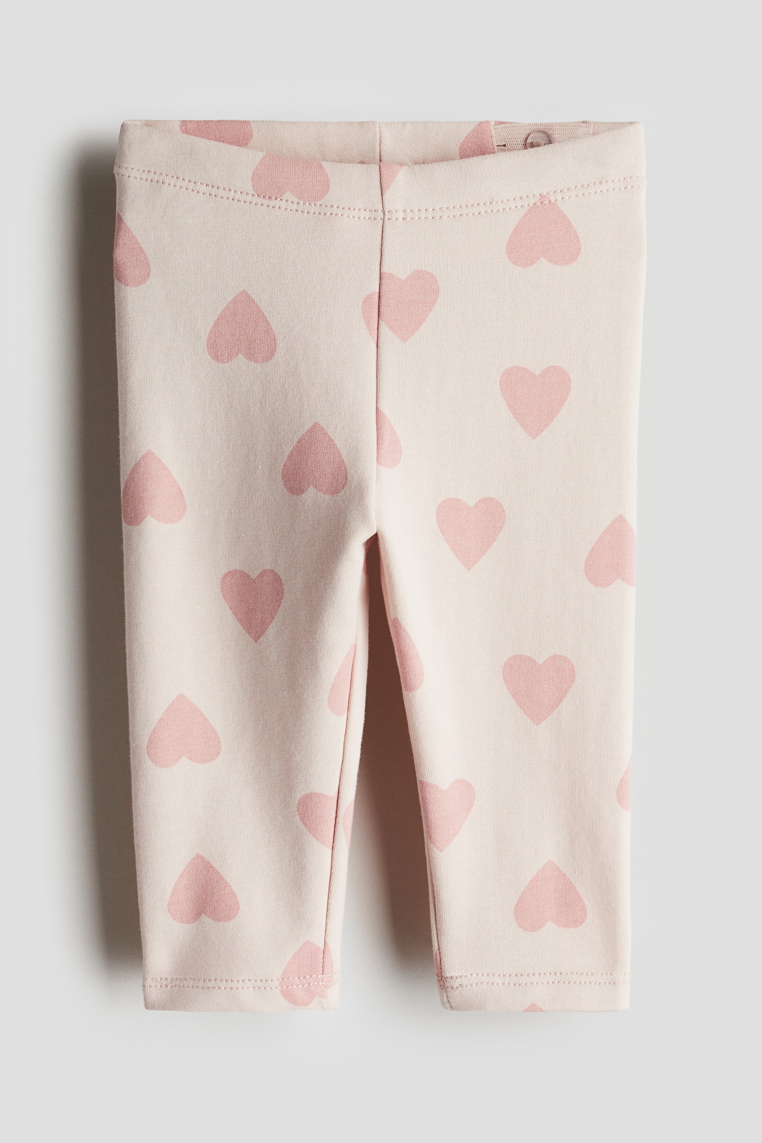 Cotton leggings - Light pink/Hearts/Cream/Floral/Light pink/Floral/Light grey marl/Cats/Dark grey/Floral/White/Cherries/Pink/Cats/Beige/Leopard-print/White/Bows - 1