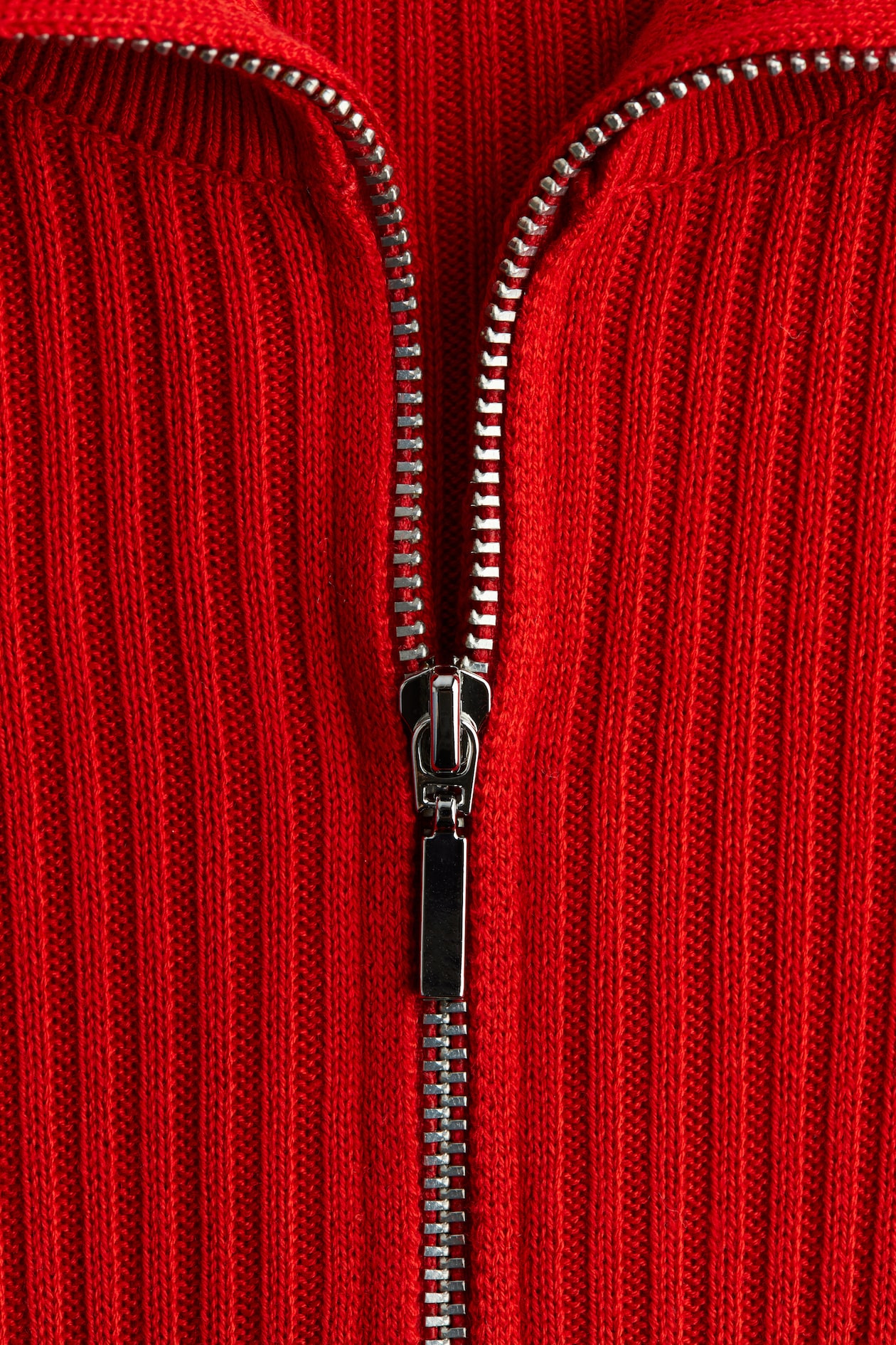 Rib-Knit Half-Zip Top - image 3